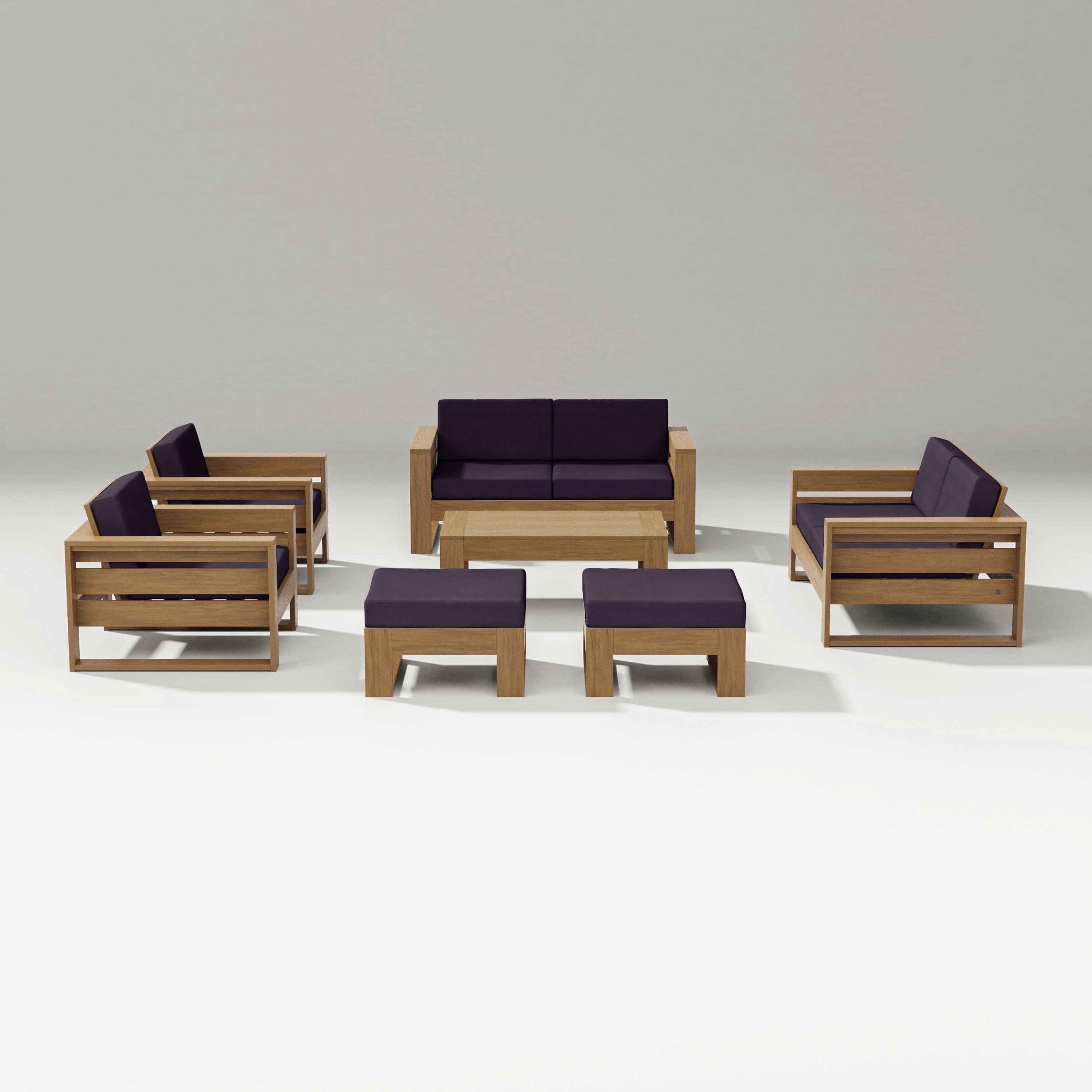 Latitude 7-Piece Lounge Loveseat Set - Image 83