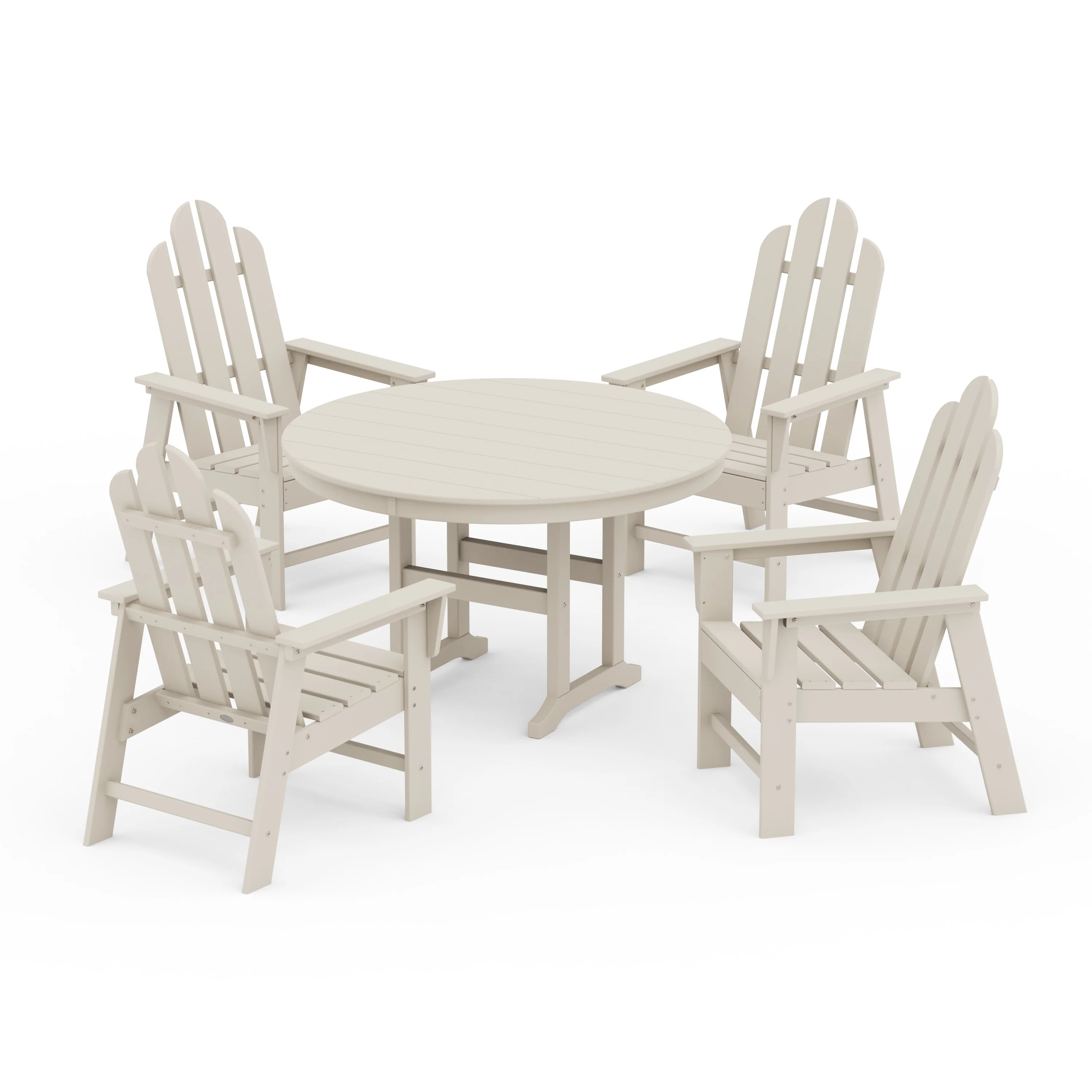 Long Island 5-Piece Round Farmhouse Dining Set - Image 11