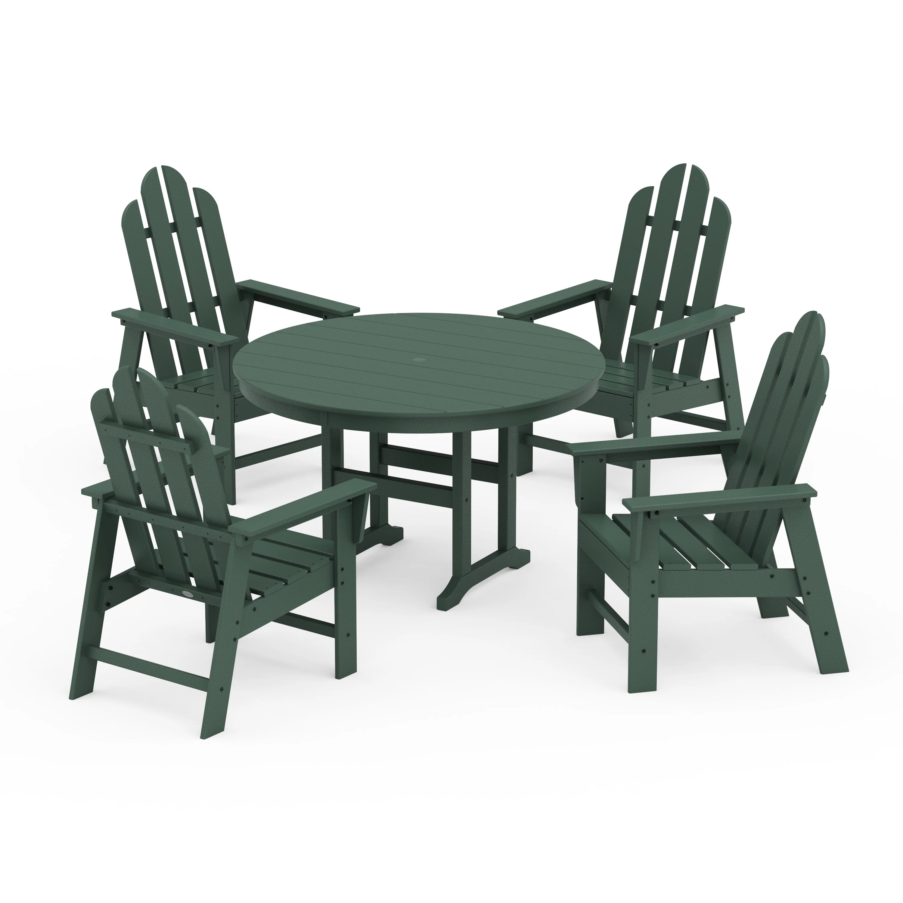 Long Island 5-Piece Round Farmhouse Dining Set - Image 14