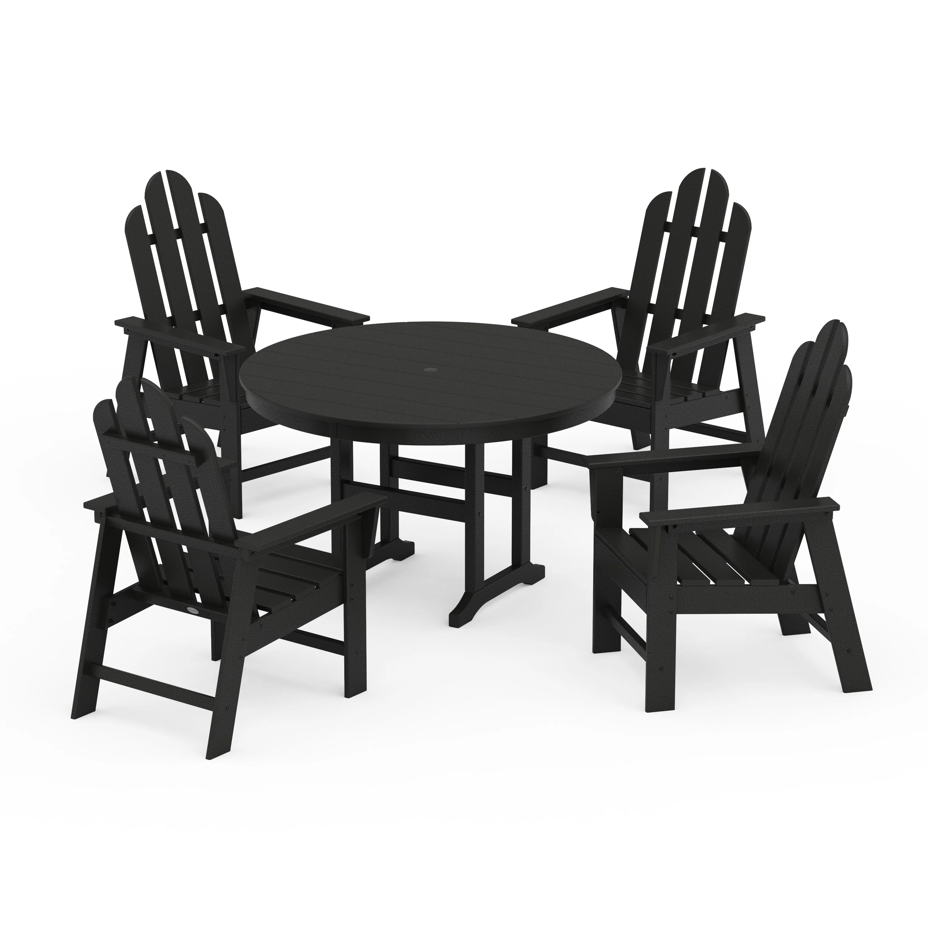 Long Island 5-Piece Round Farmhouse Dining Set - Image 15