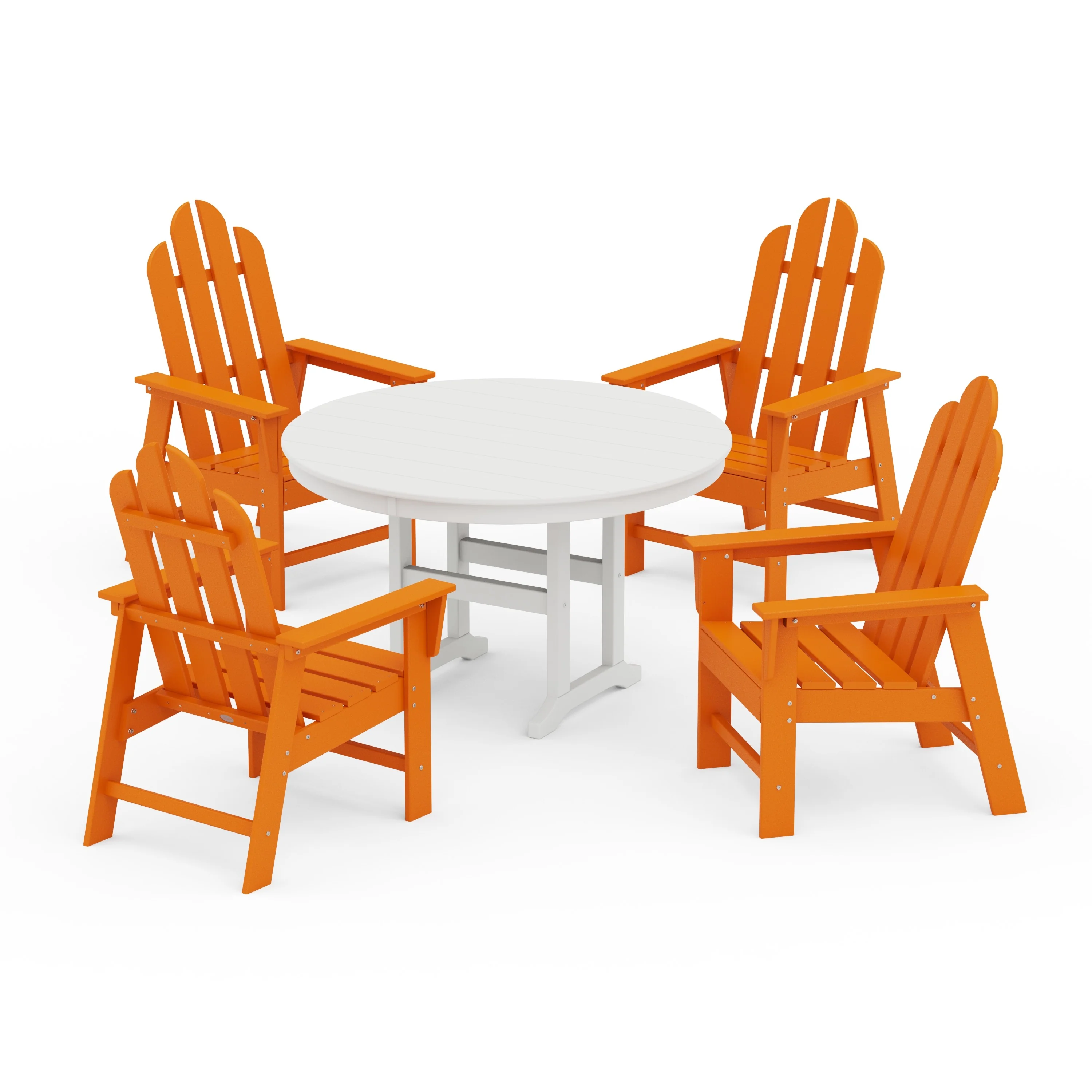 Long Island 5-Piece Round Farmhouse Dining Set - Image 4