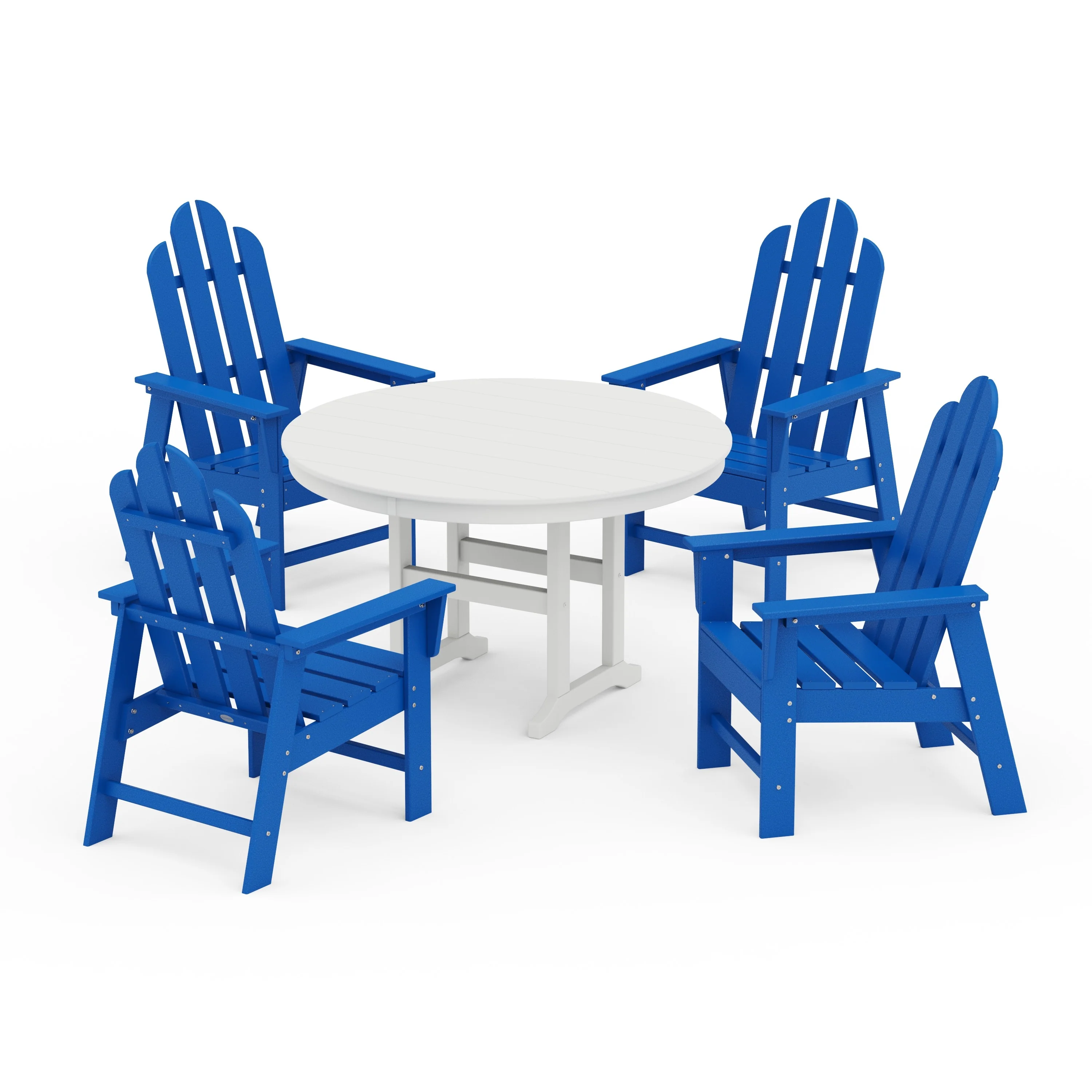 Long Island 5-Piece Round Farmhouse Dining Set - Image 6