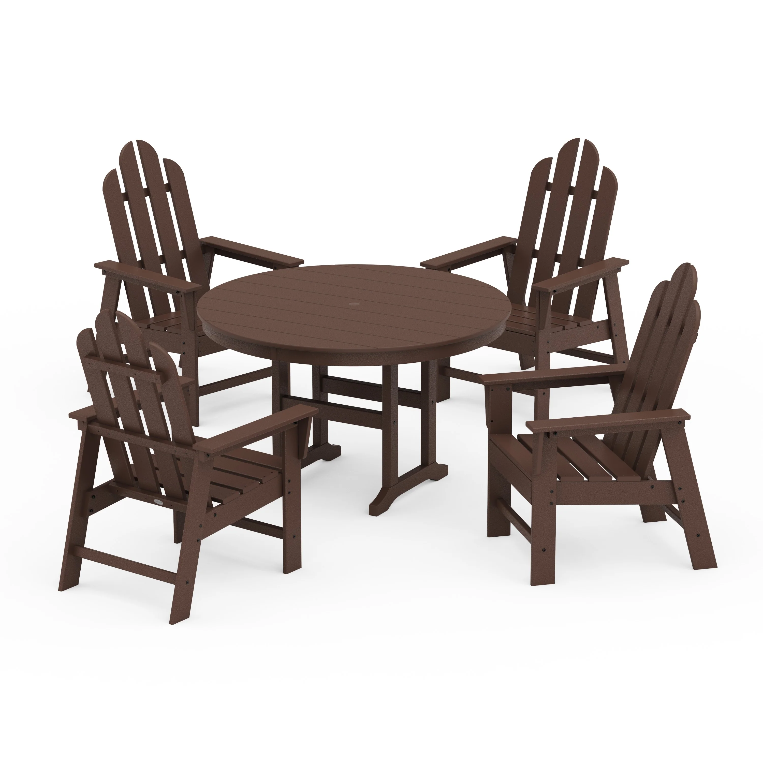 Long Island 5-Piece Round Farmhouse Dining Set - Image 9