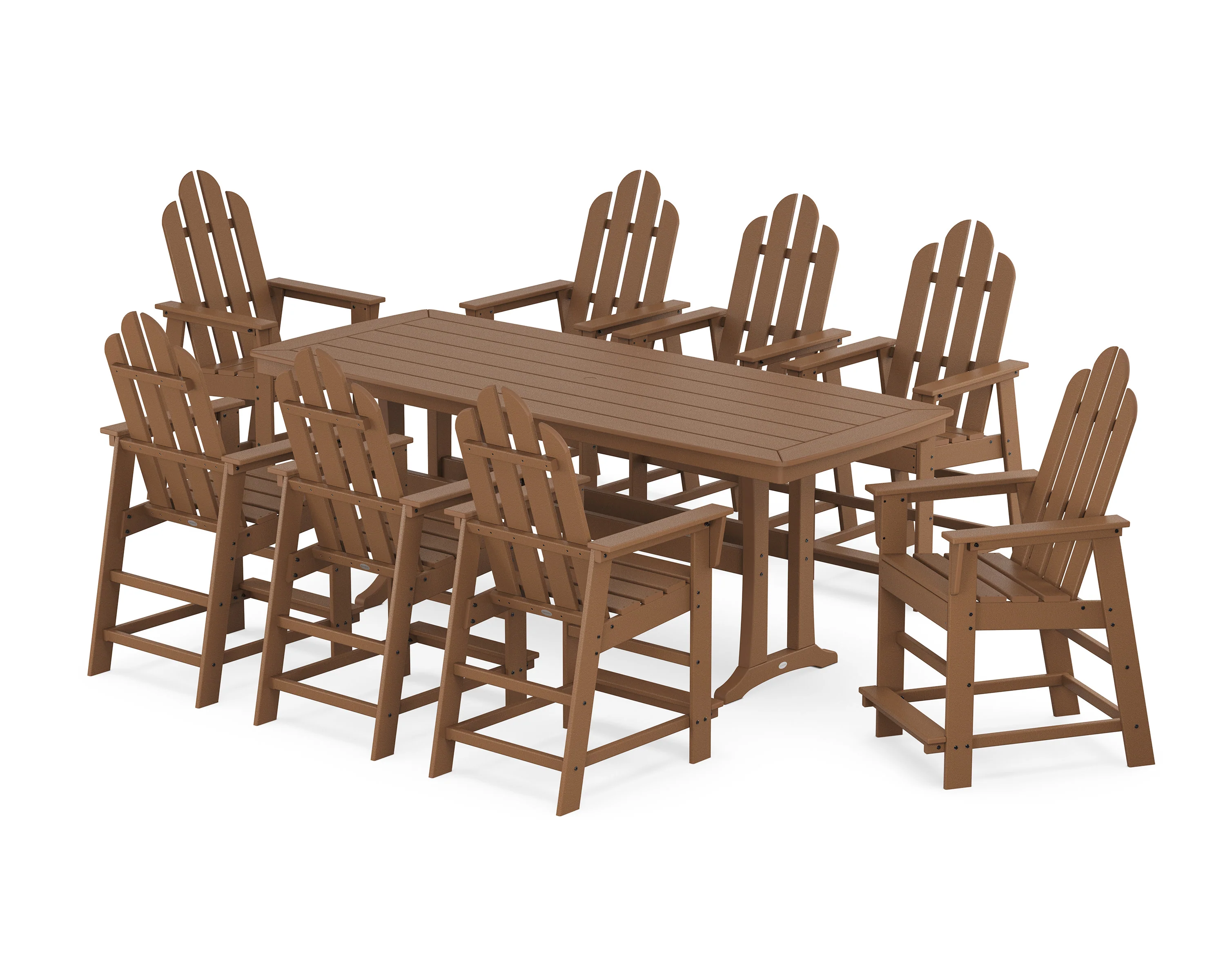 Long Island 9-Piece Counter Set with Trestle Legs - Image 6