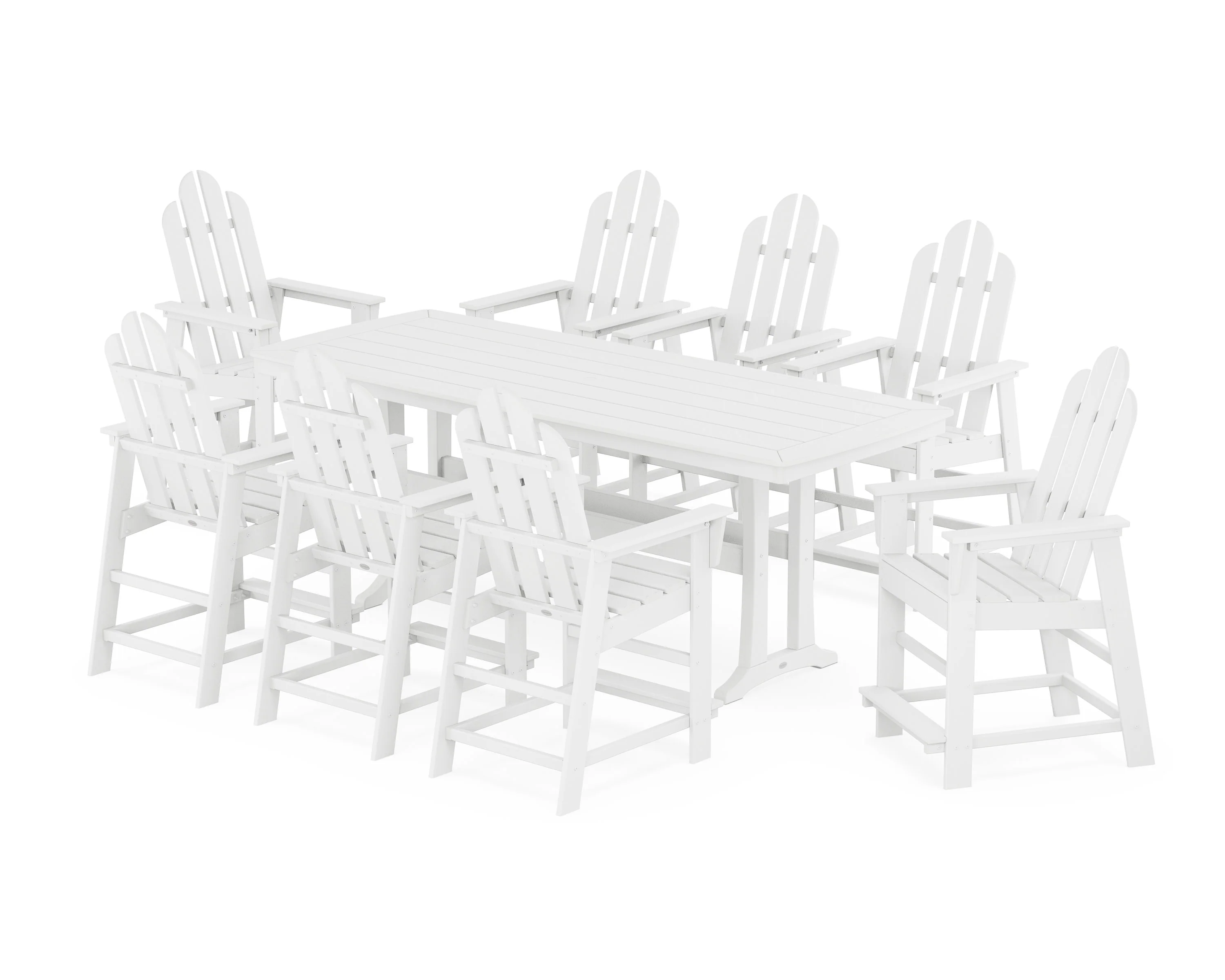 Long Island 9-Piece Counter Set with Trestle Legs - Image 8