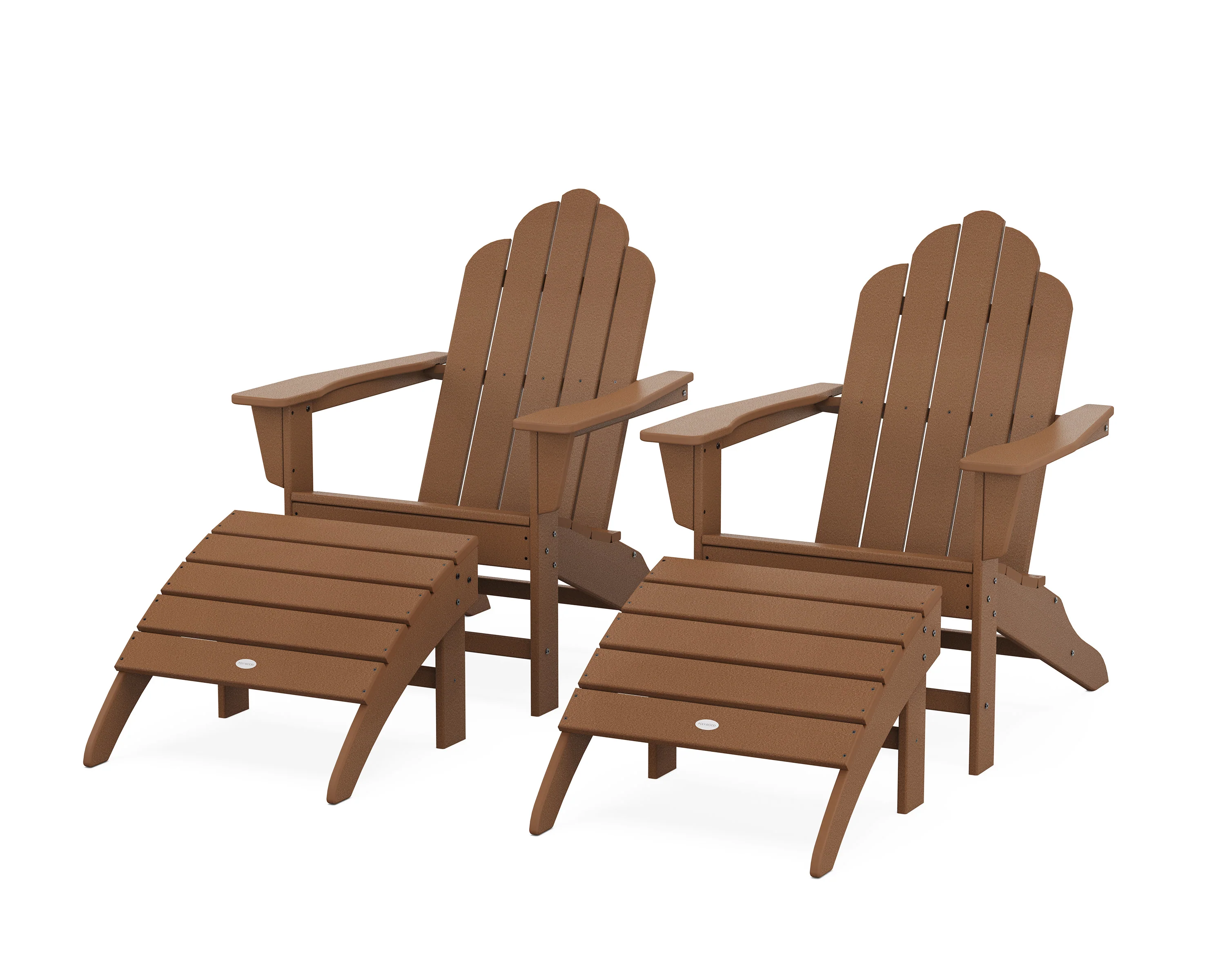 Long Island Adirondack Chair 4-Piece Set with Ottomans - Image 10
