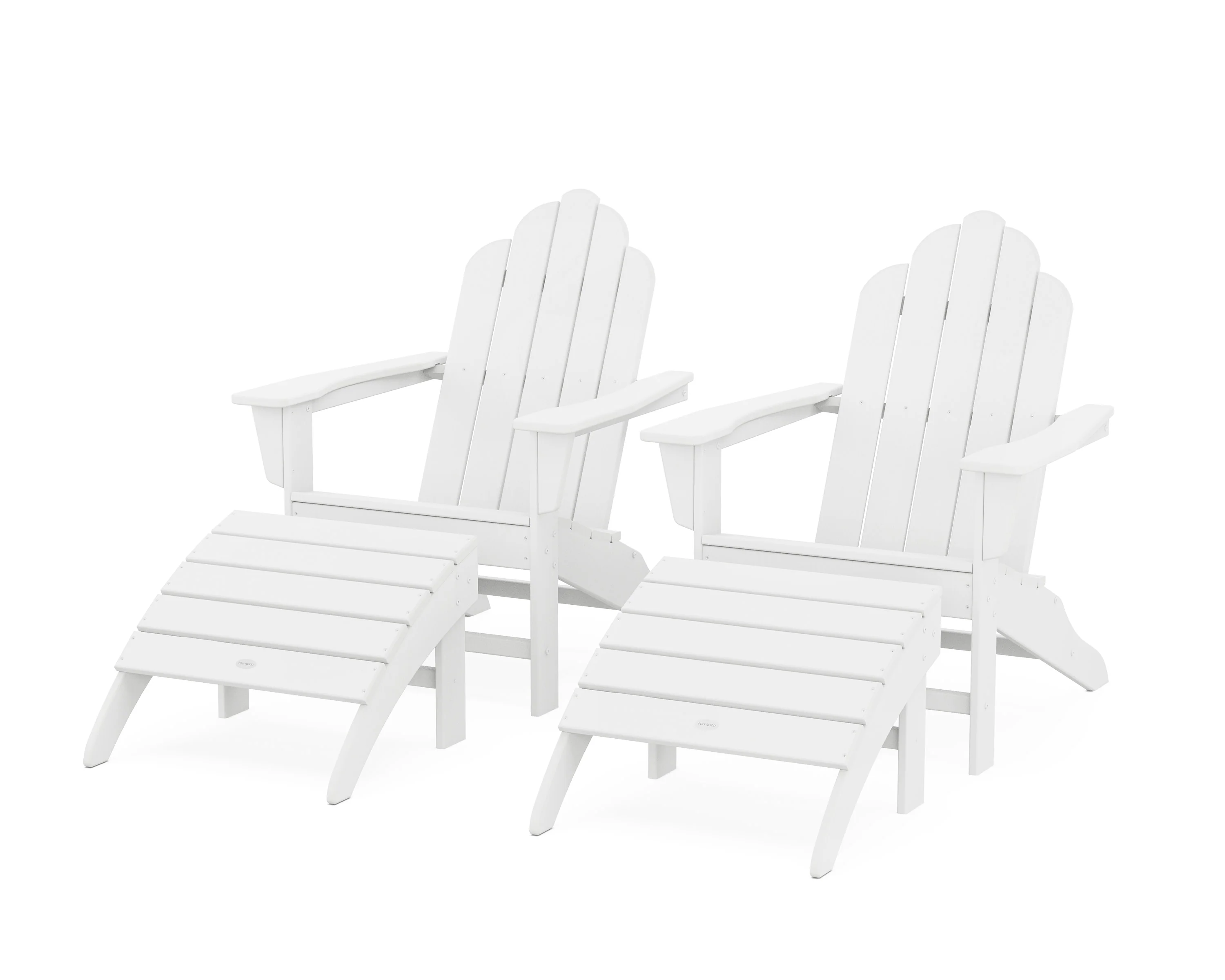 Long Island Adirondack Chair 4-Piece Set with Ottomans - Image 11