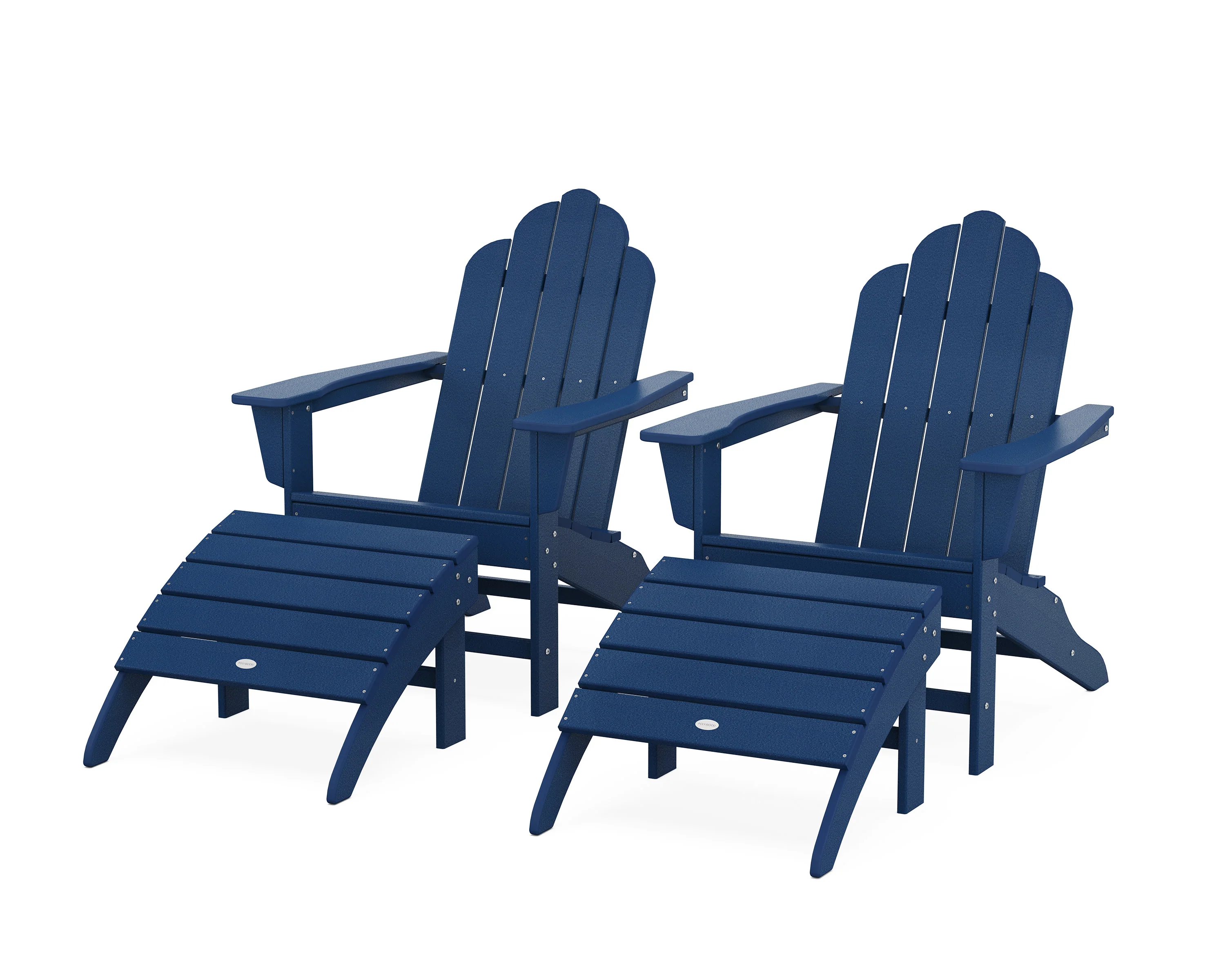 Long Island Adirondack Chair 4-Piece Set with Ottomans - Image 12