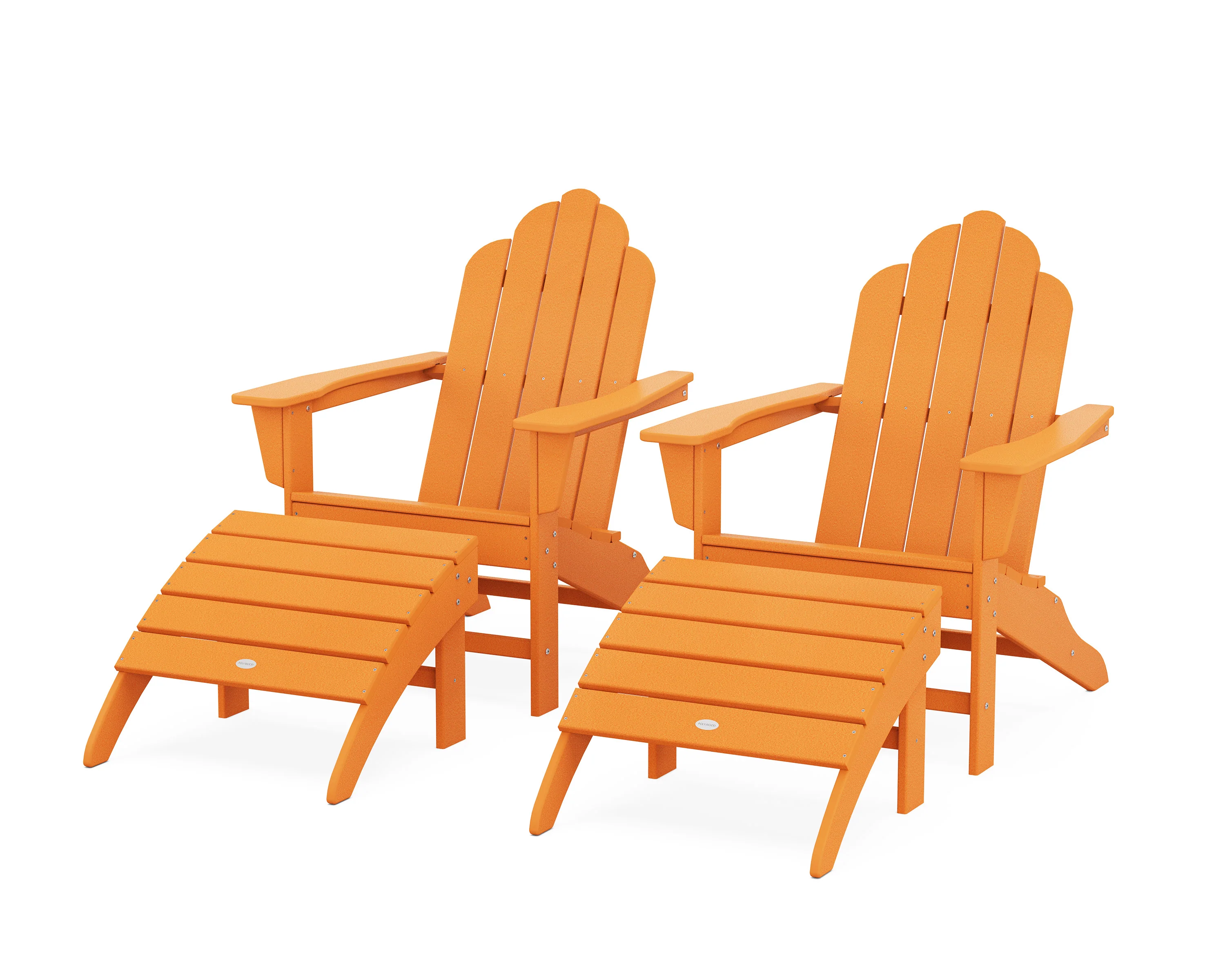 Long Island Adirondack Chair 4-Piece Set with Ottomans - Image 13