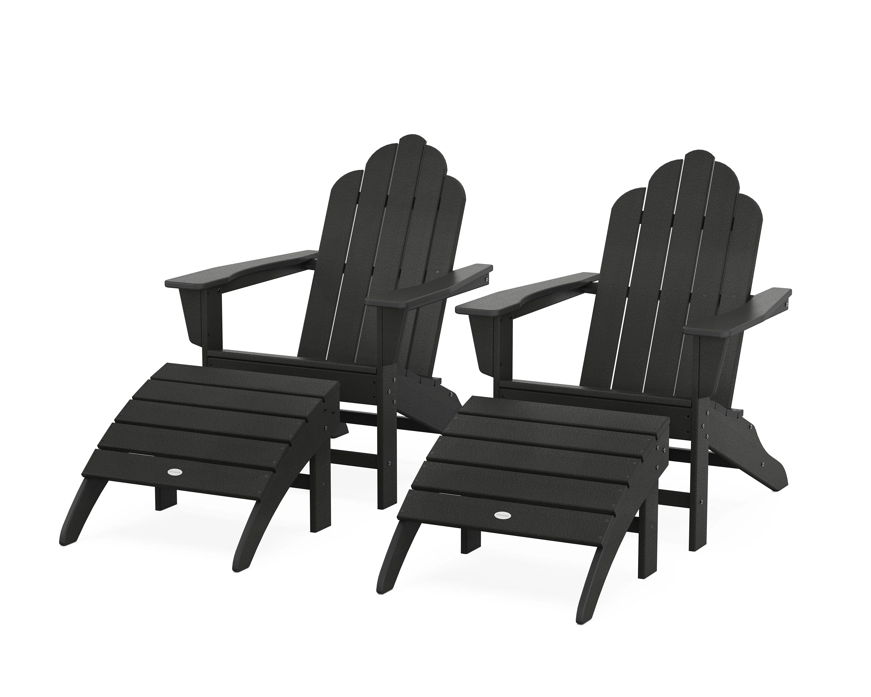 Long Island Adirondack Chair 4-Piece Set with Ottomans - Image 5
