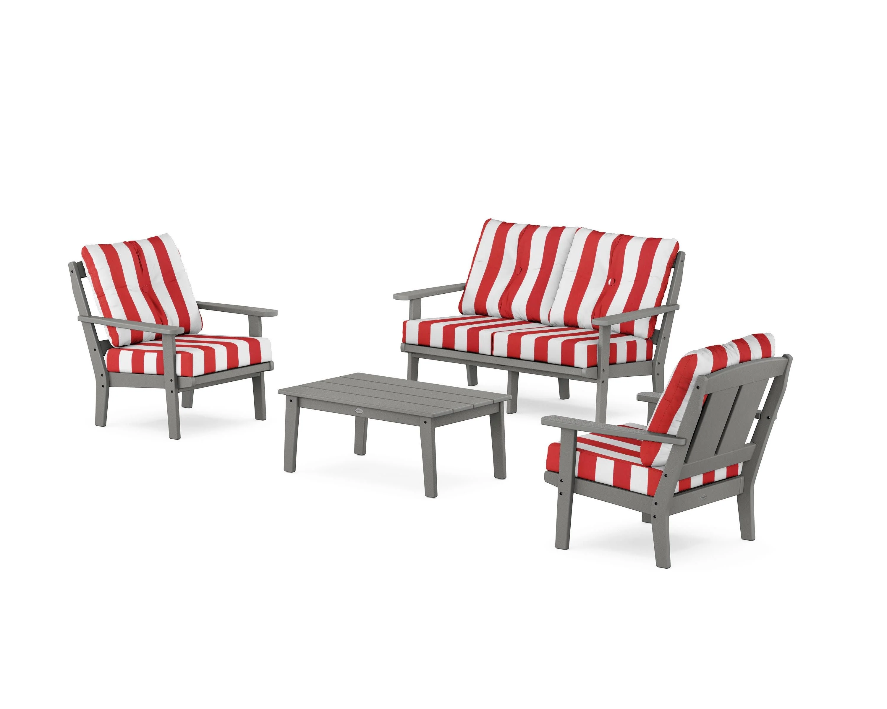 Mission 4-Piece Deep Seating Set with Loveseat - Image 138
