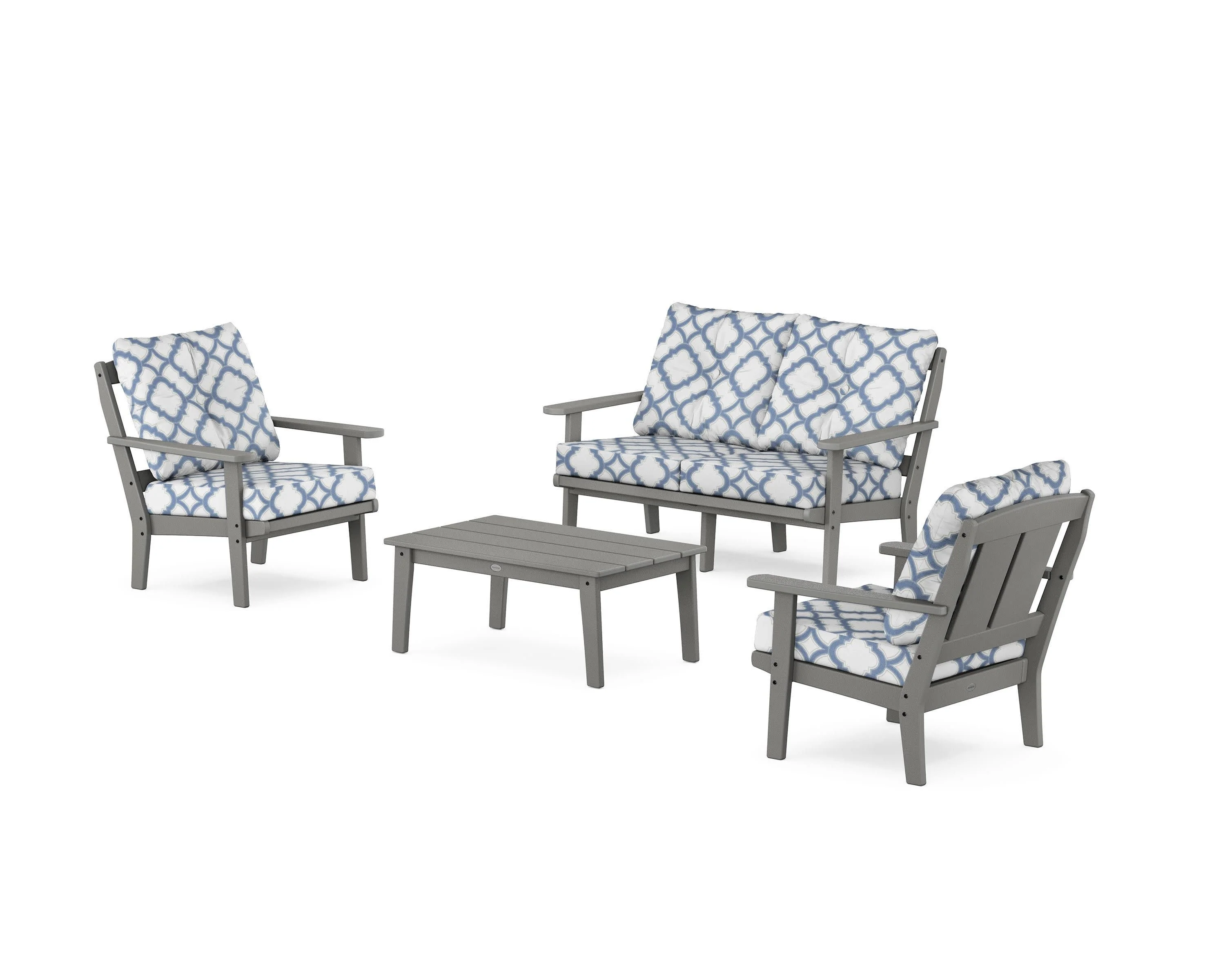 Mission 4-Piece Deep Seating Set with Loveseat - Image 14