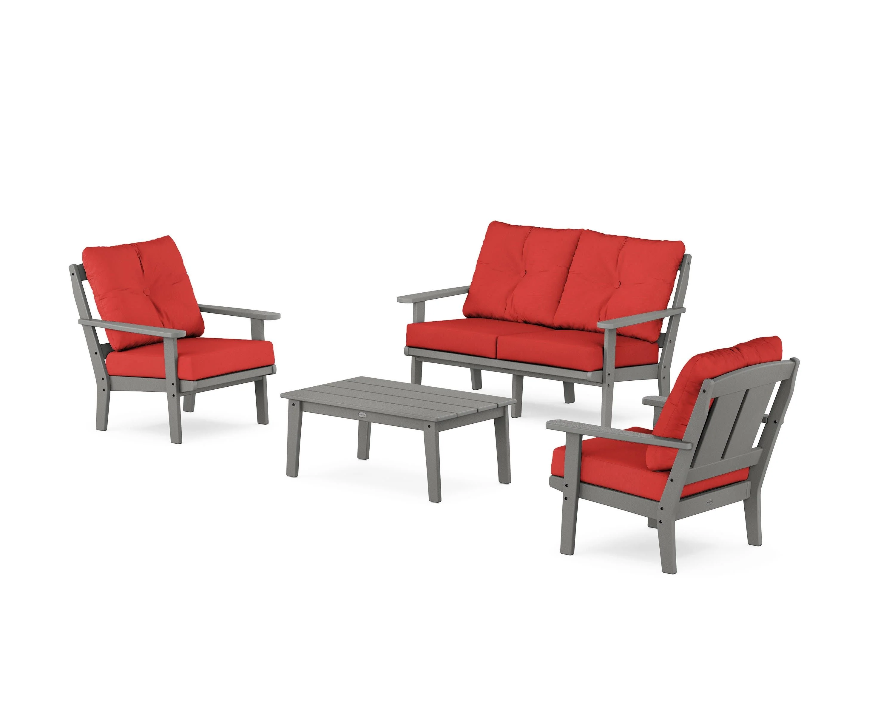 Mission 4-Piece Deep Seating Set with Loveseat - Image 18