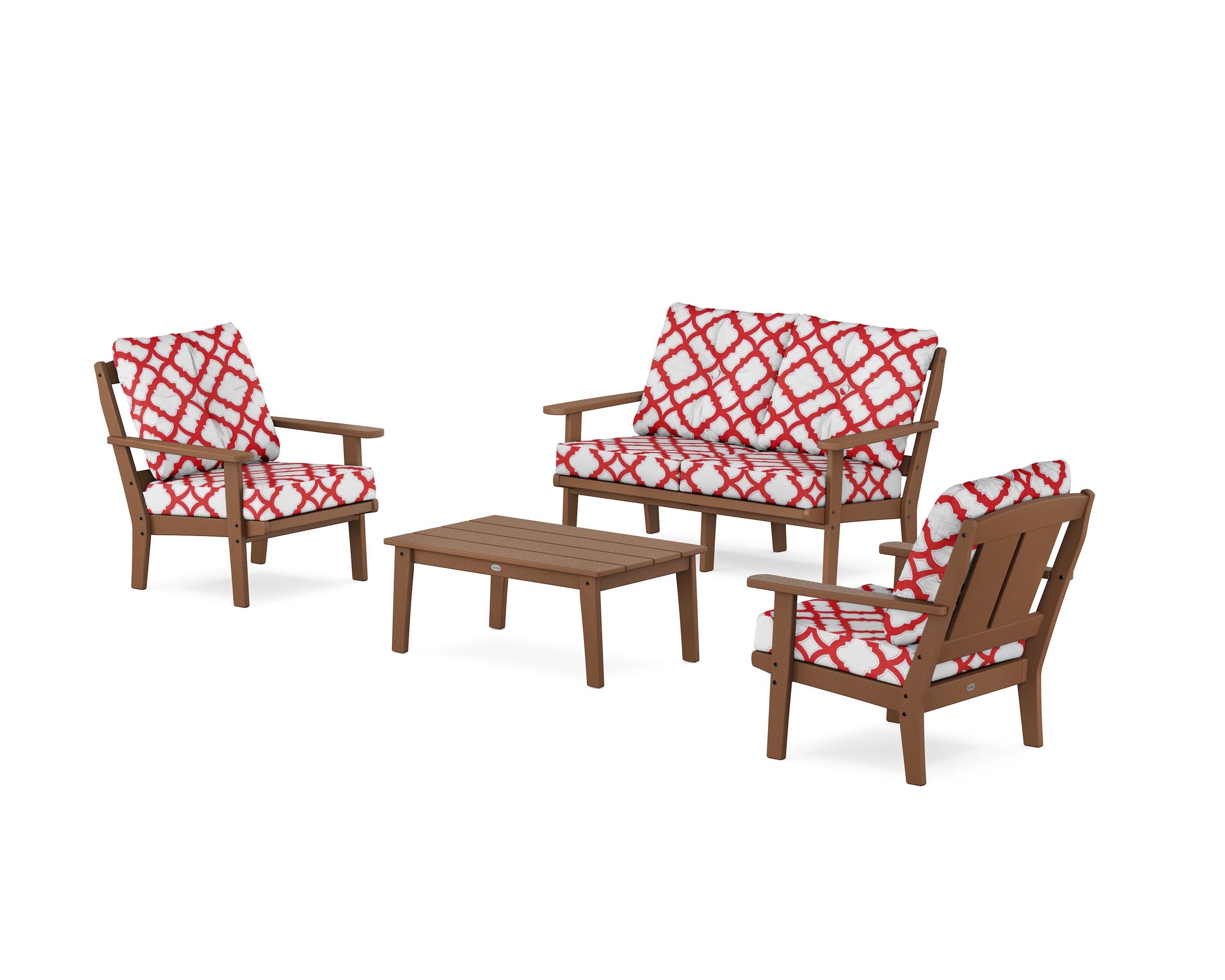 Mission 4-Piece Deep Seating Set with Loveseat - Image 21