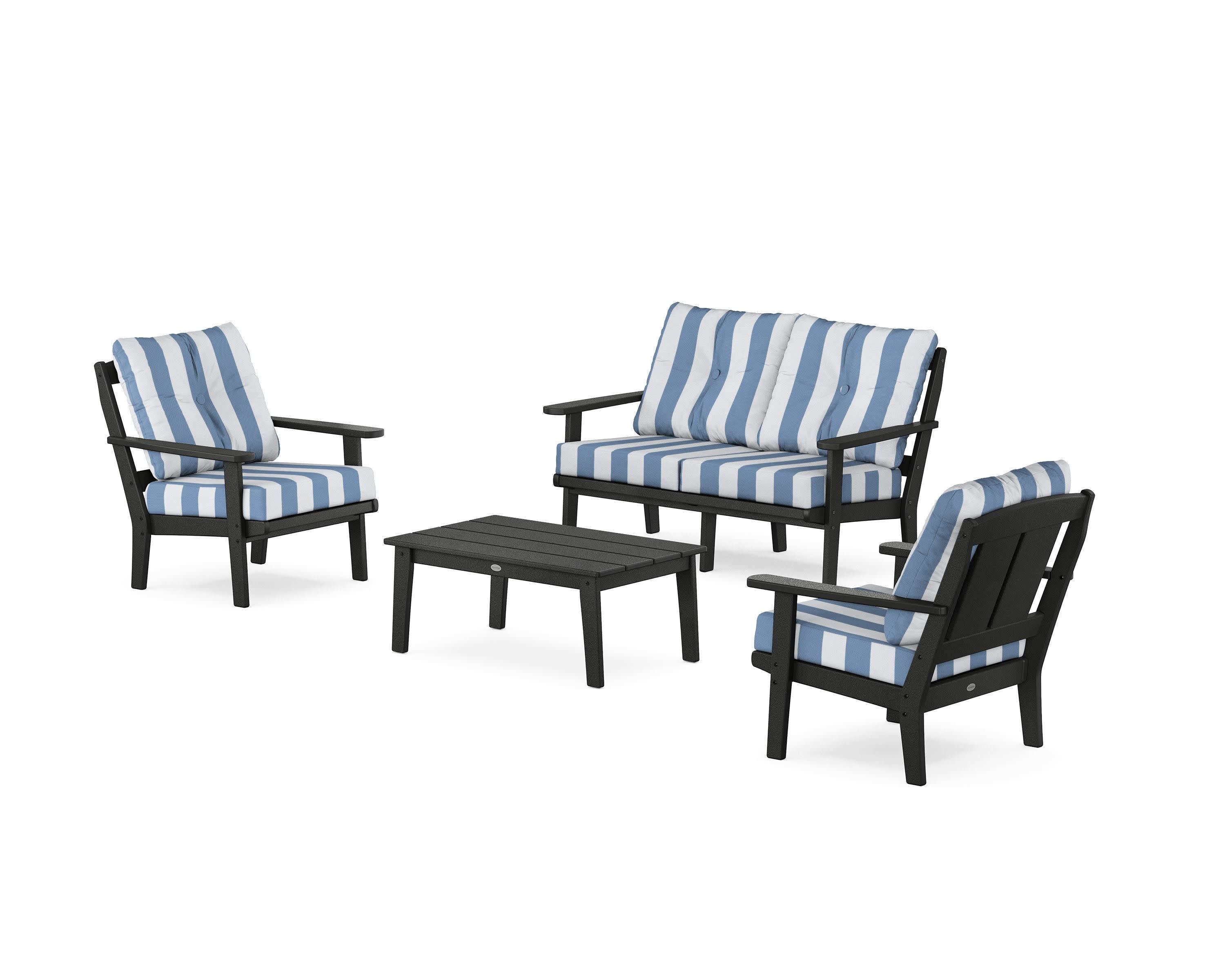 Mission 4-Piece Deep Seating Set with Loveseat - Image 33