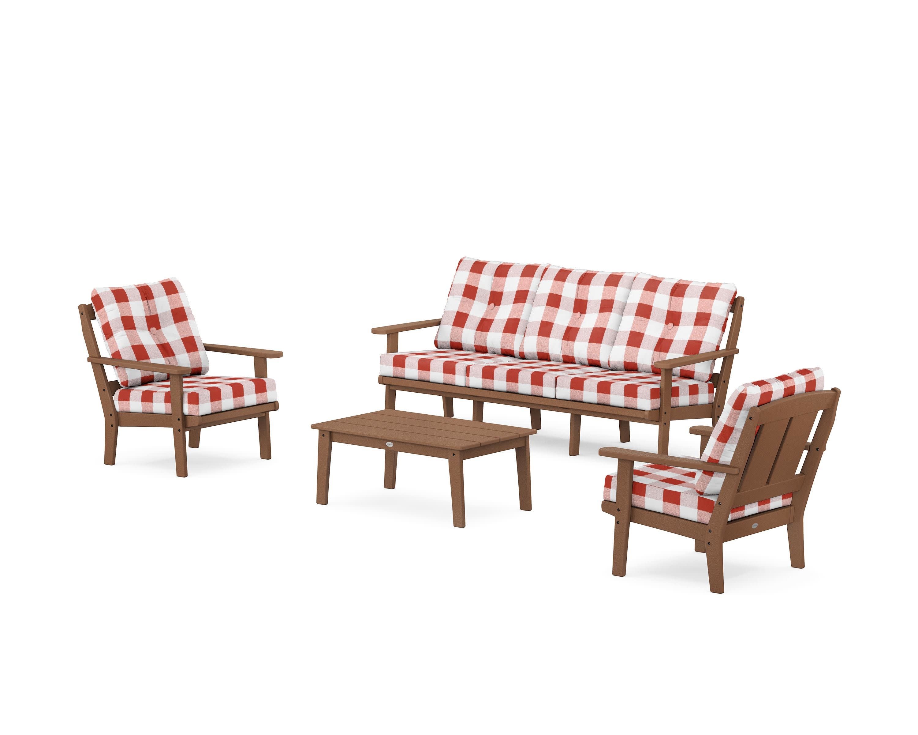 Mission 4-Piece Deep Seating Set with Sofa - Image 100