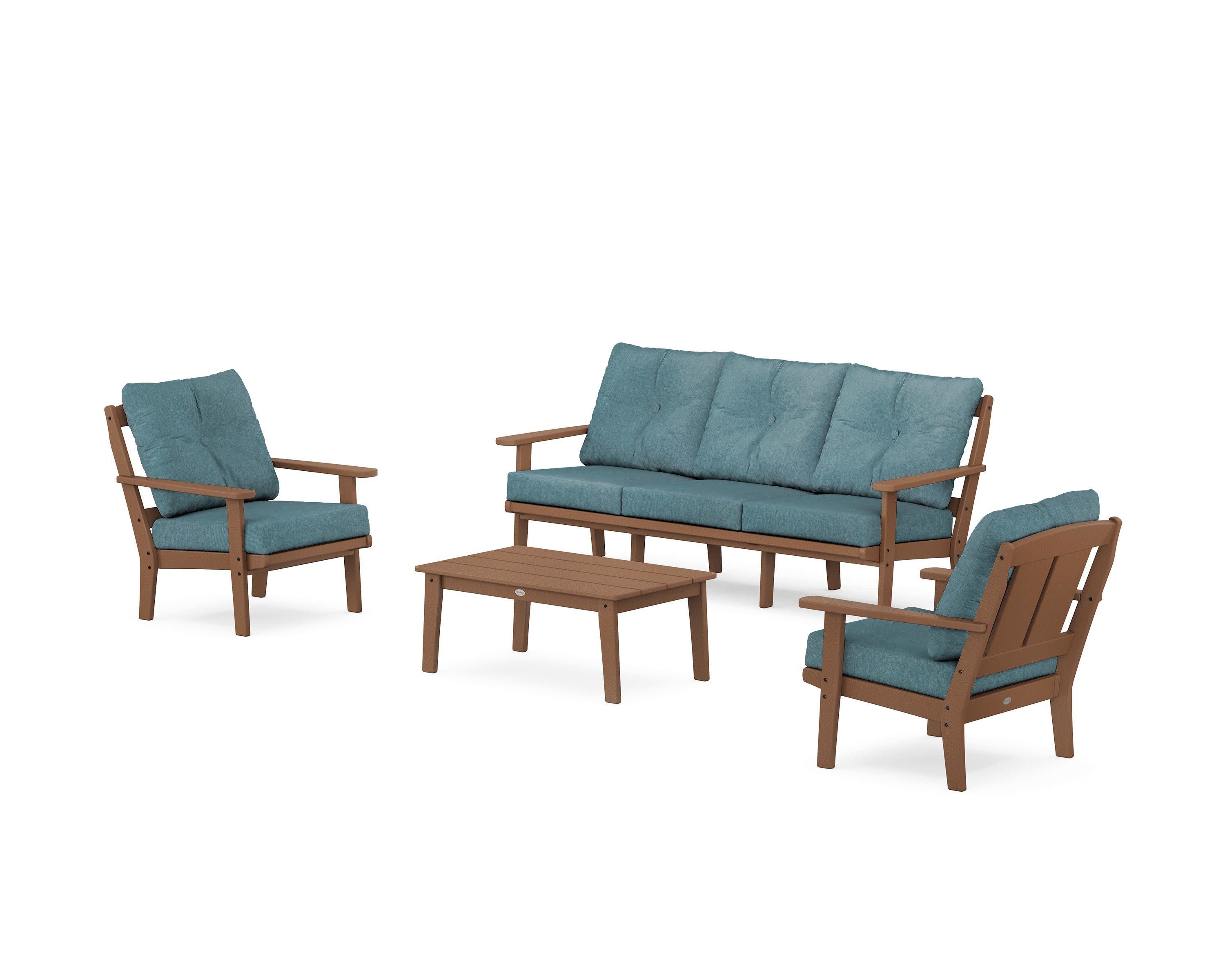 Mission 4-Piece Deep Seating Set with Sofa - Image 37