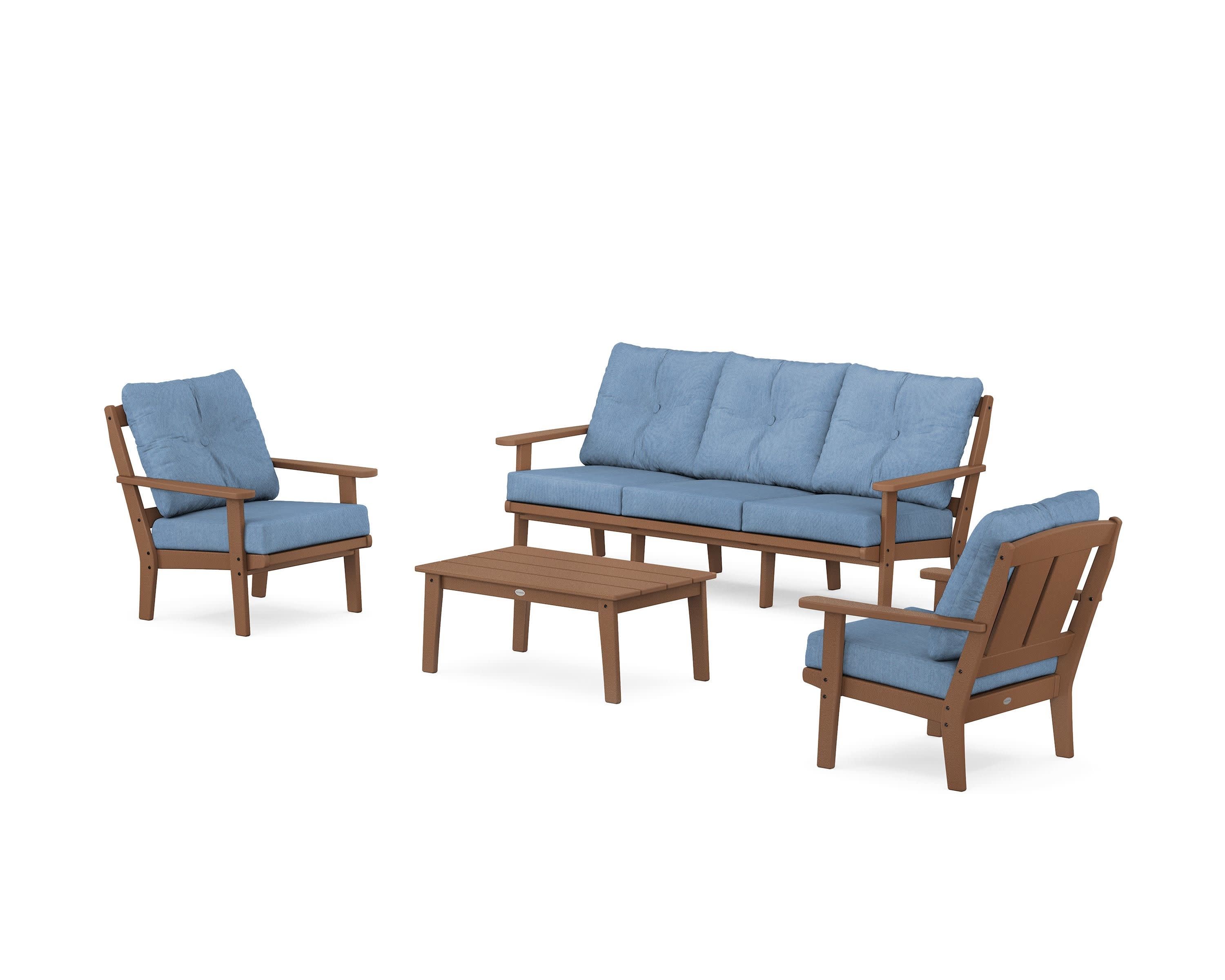Mission 4-Piece Deep Seating Set with Sofa - Image 56