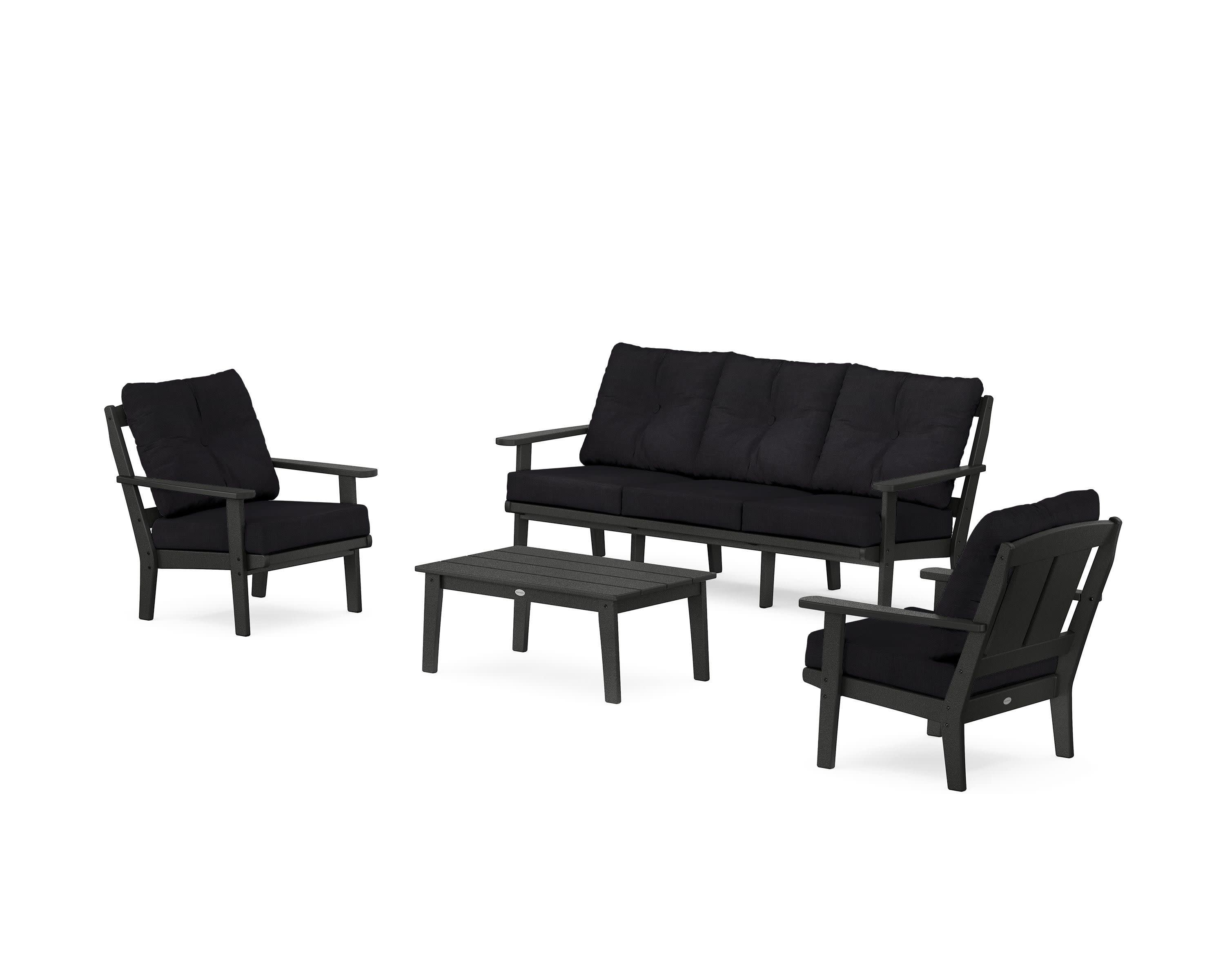 Mission 4-Piece Deep Seating Set with Sofa - Image 60