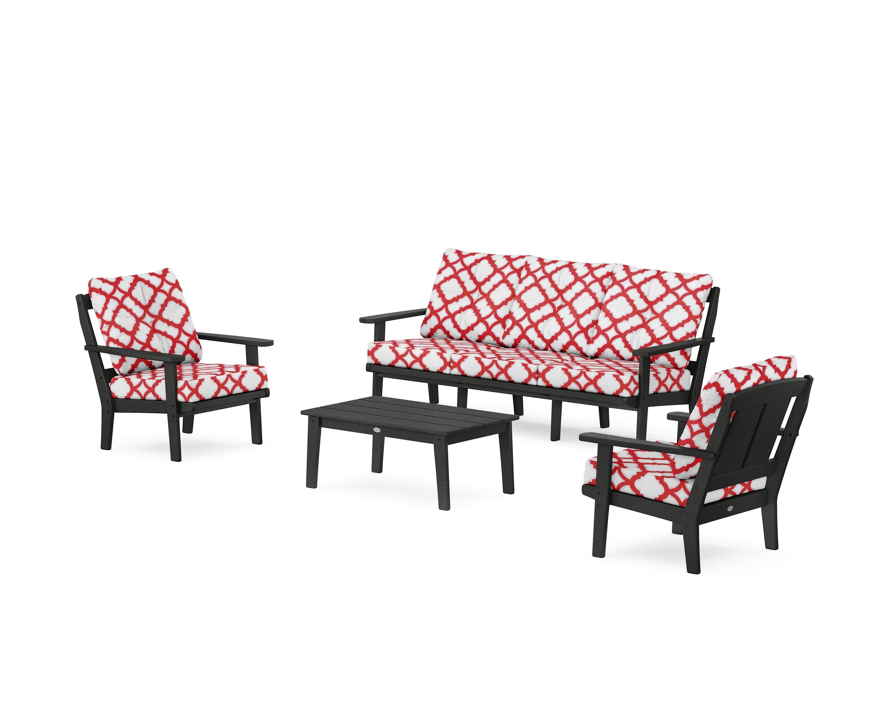 Mission 4-Piece Deep Seating Set with Sofa - Image 73