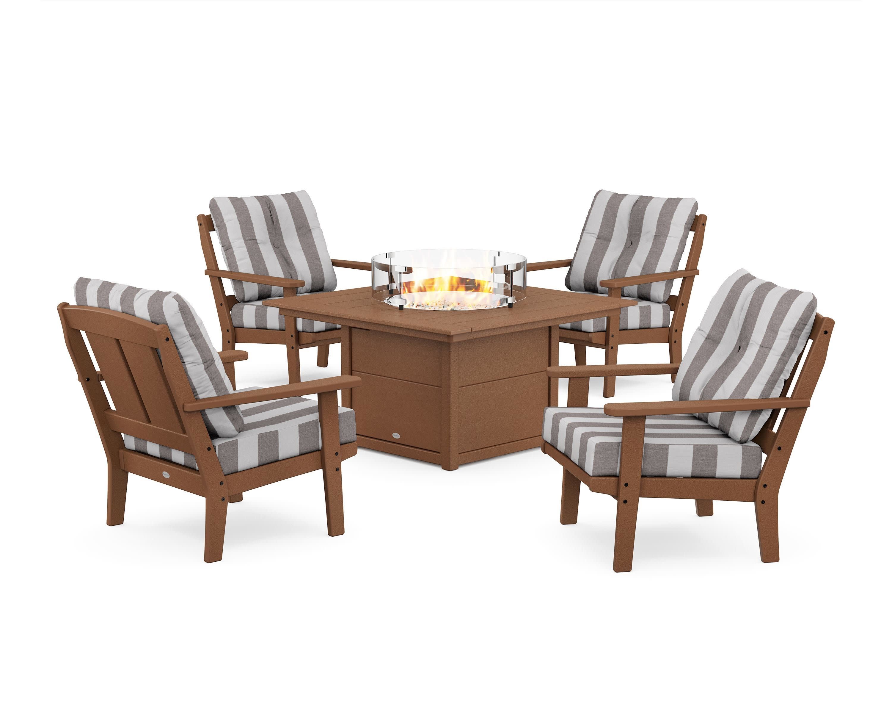 Mission 5-Piece Deep Seating Set with Fire Pit Table - Image 167
