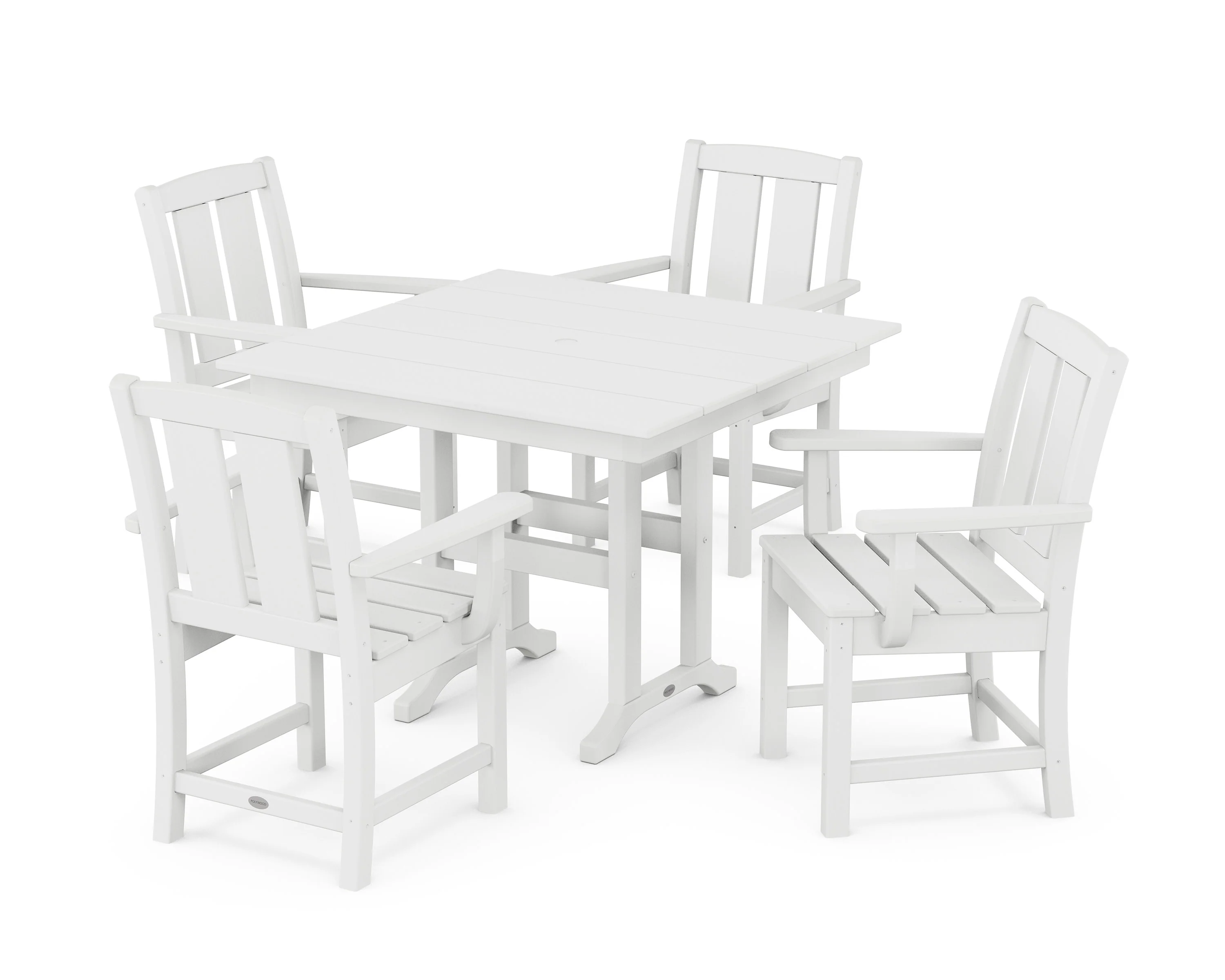 Mission 5-Piece Farmhouse Dining Set - Image 6