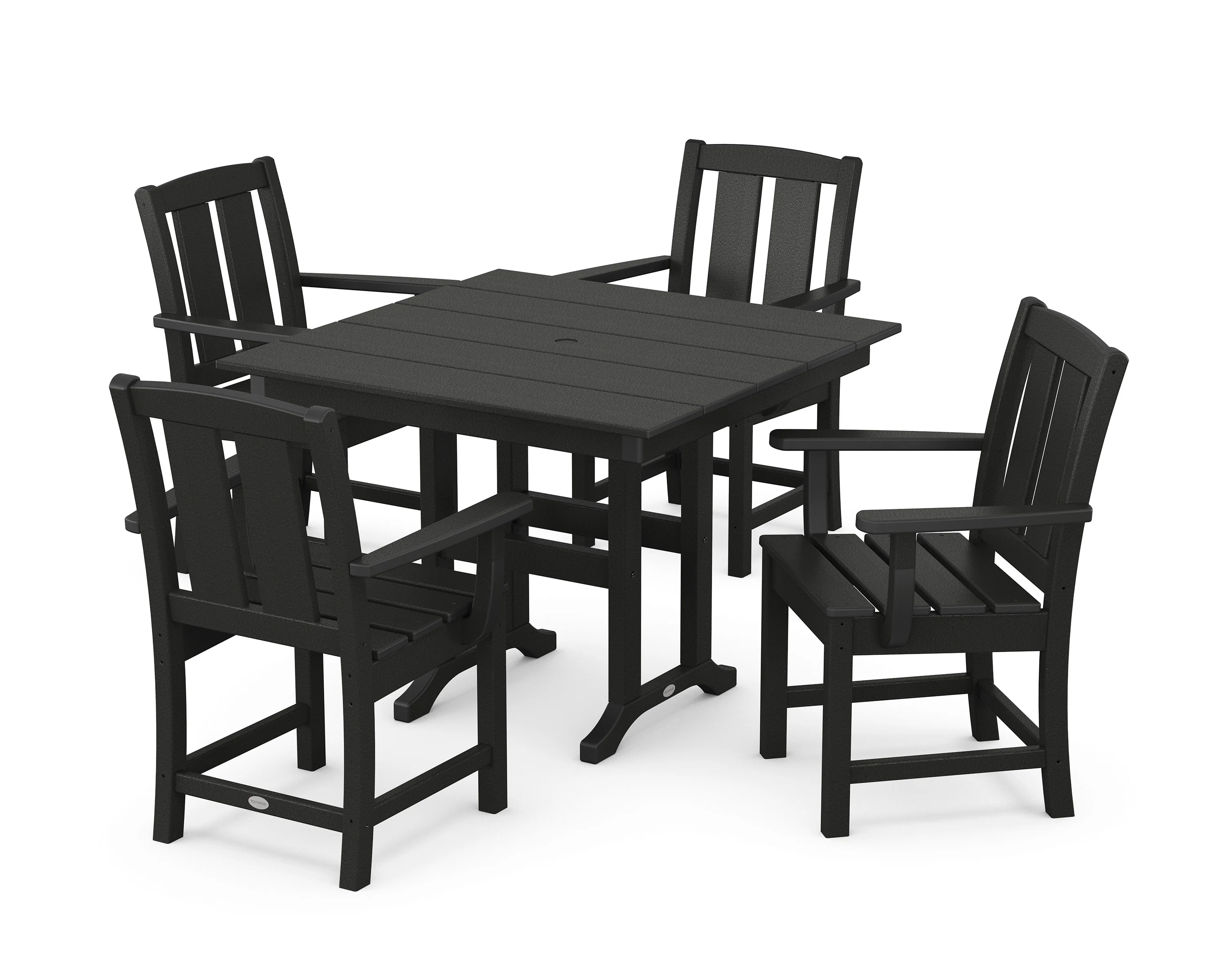 Mission 5-Piece Farmhouse Dining Set - Image 7