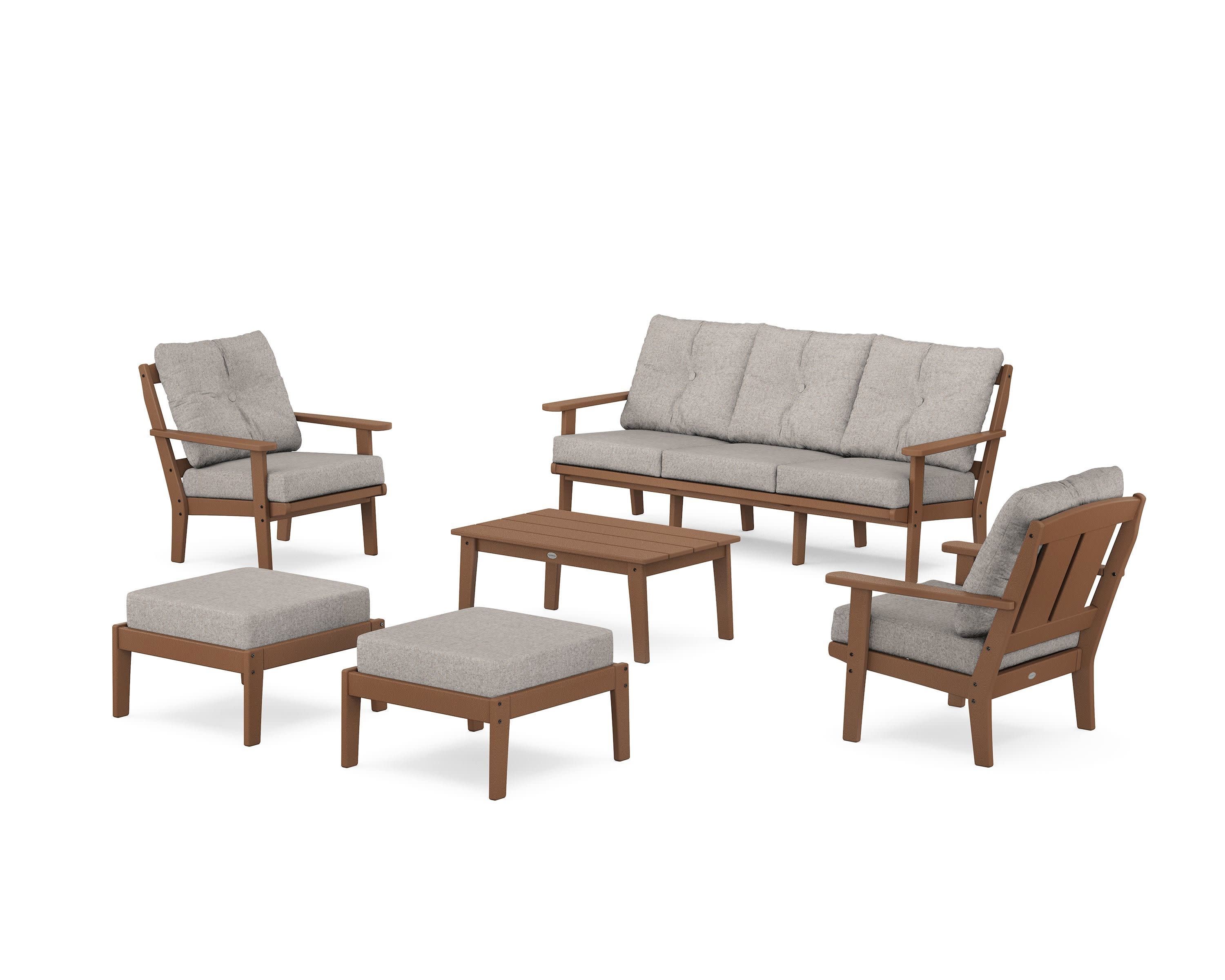 Mission 6-Piece Lounge Sofa Set - Image 197