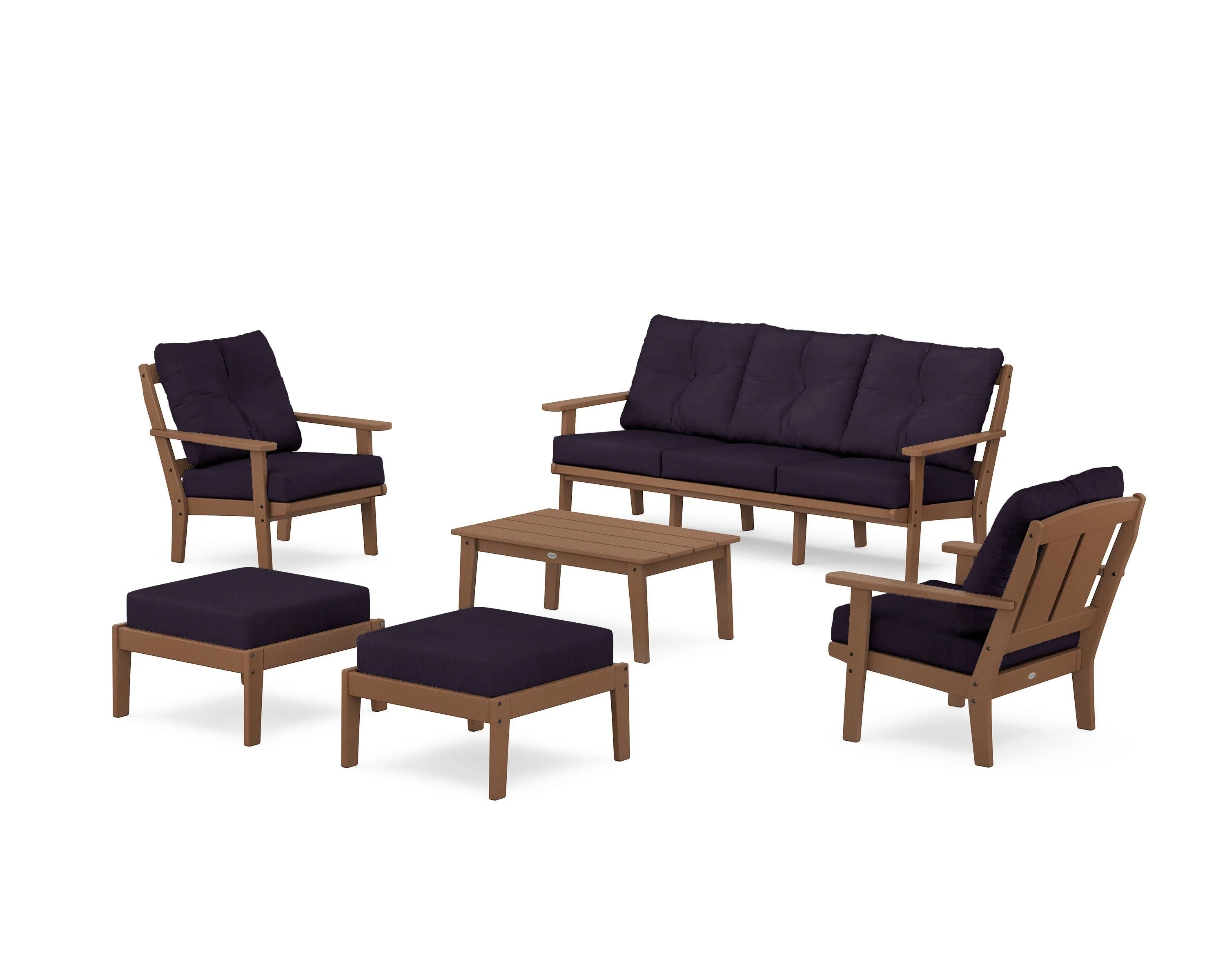 Mission 6-Piece Lounge Sofa Set - Image 208