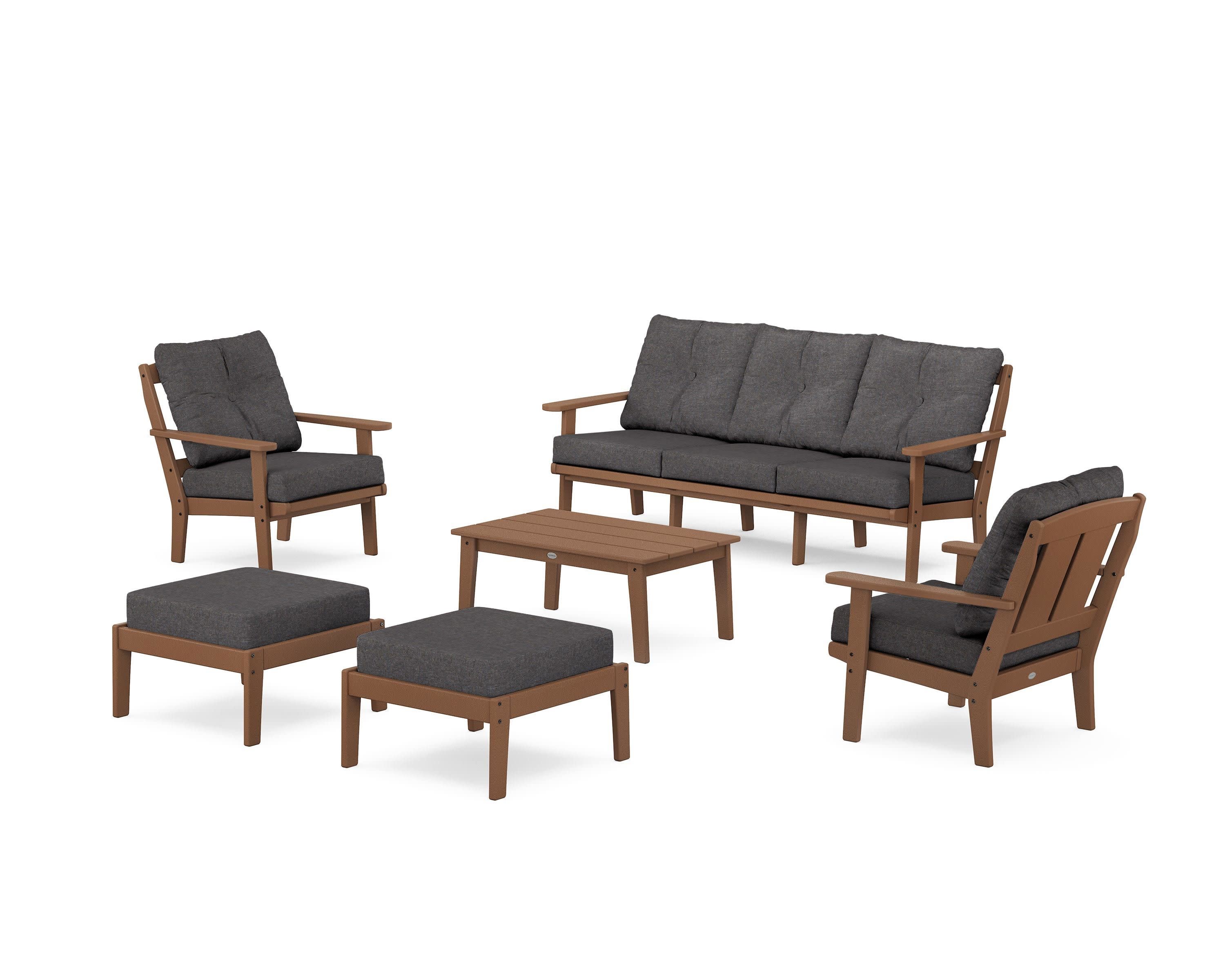 Mission 6-Piece Lounge Sofa Set - Image 29