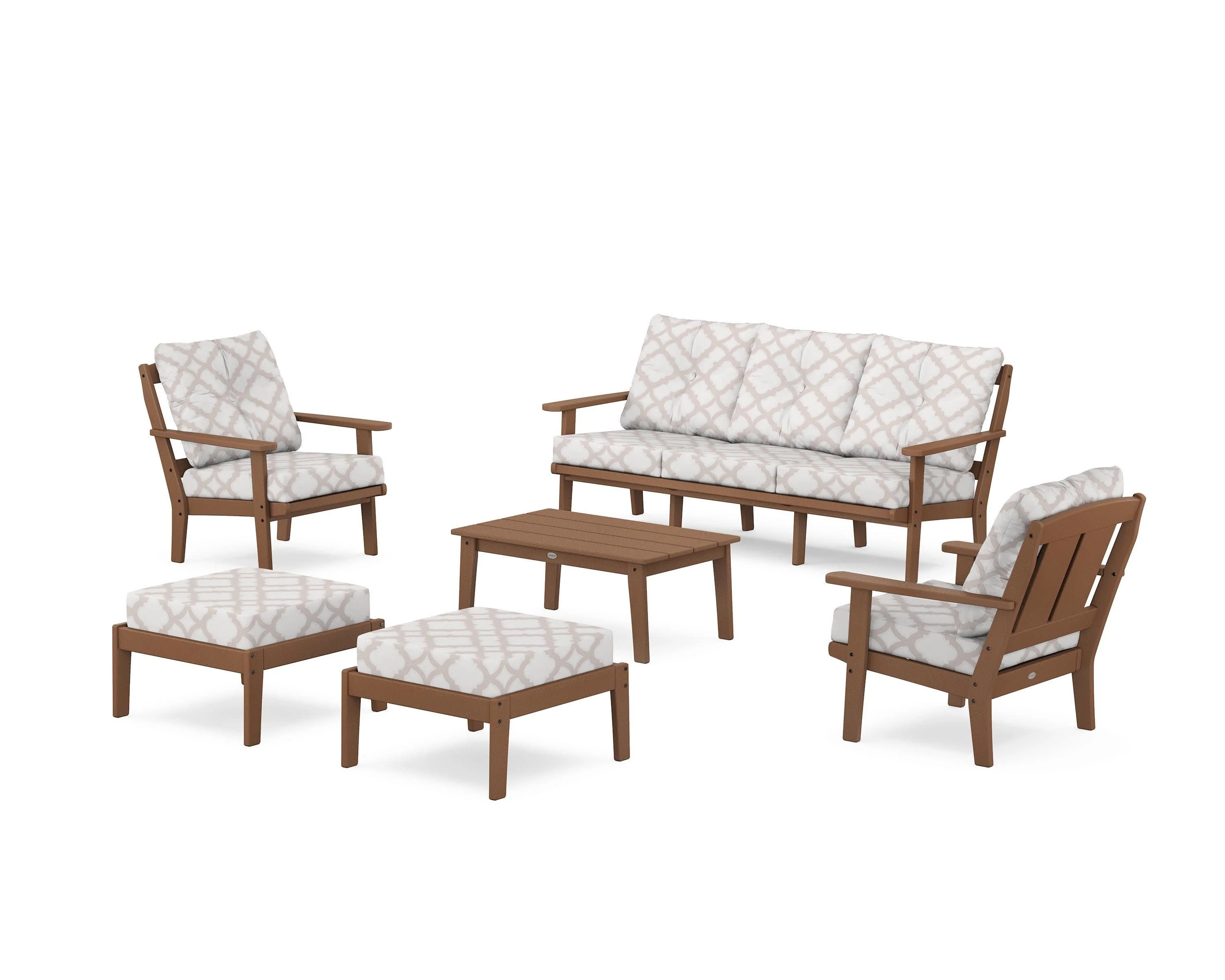 Mission 6-Piece Lounge Sofa Set - Image 4