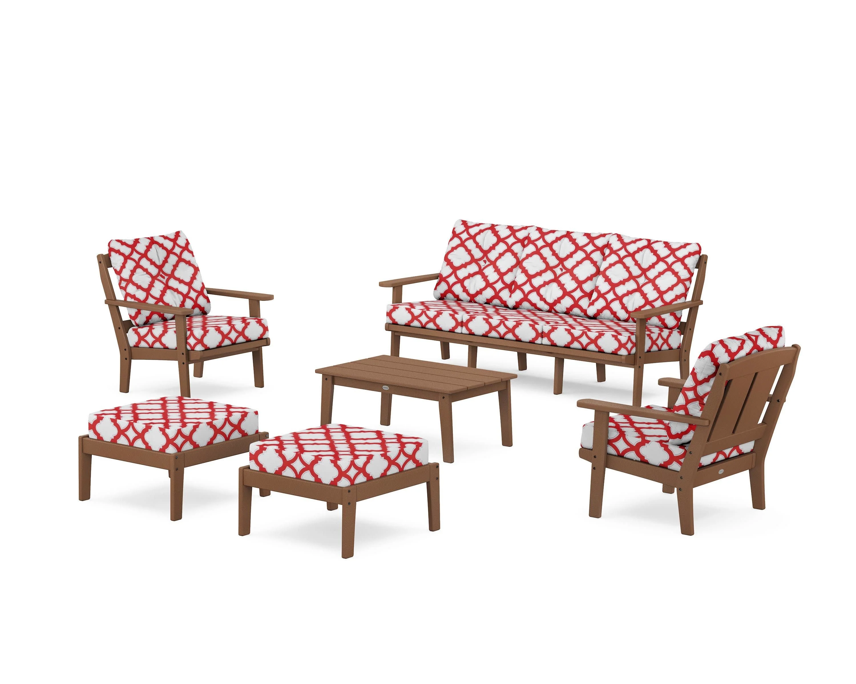 Mission 6-Piece Lounge Sofa Set - Image 40