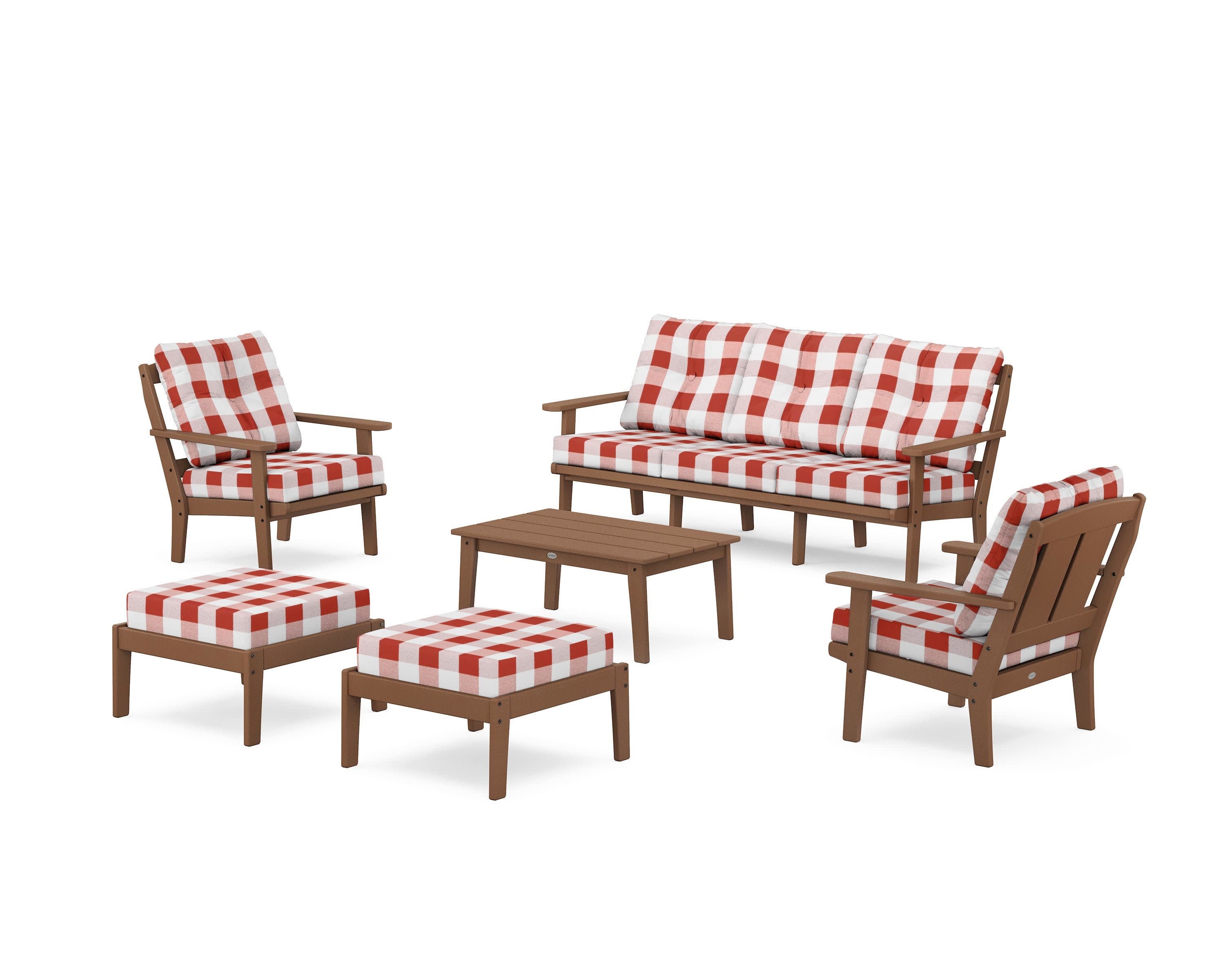 Mission 6-Piece Lounge Sofa Set - Image 43