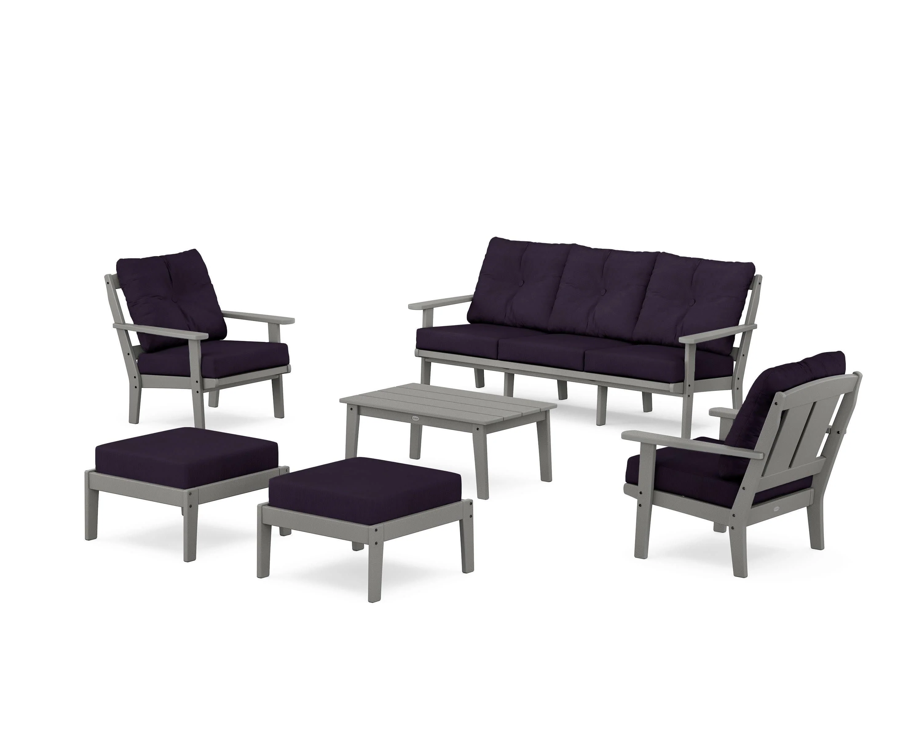 Mission 6-Piece Lounge Sofa Set - Image 53