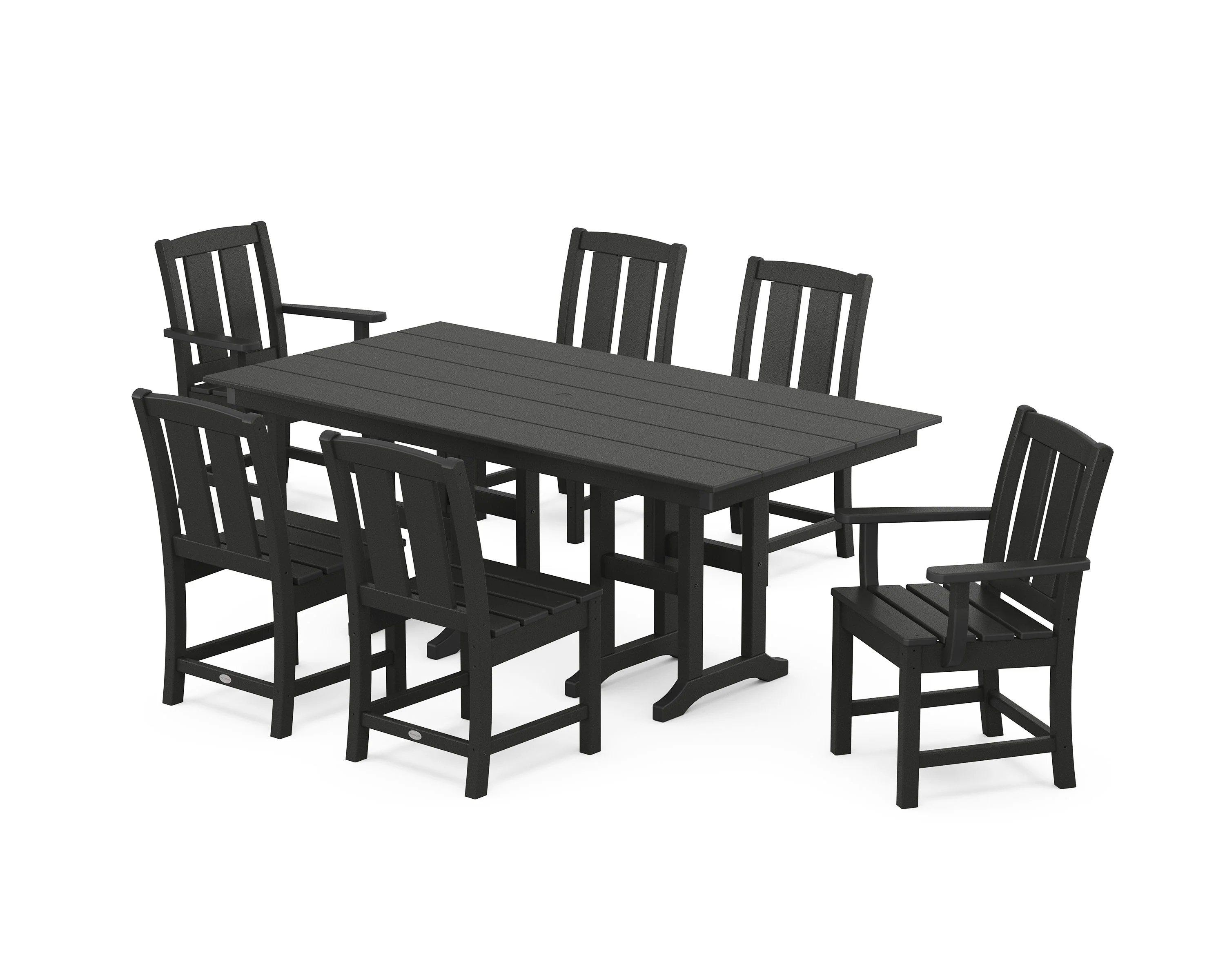 Mission 7-Piece Farmhouse Dining Set - Image 10