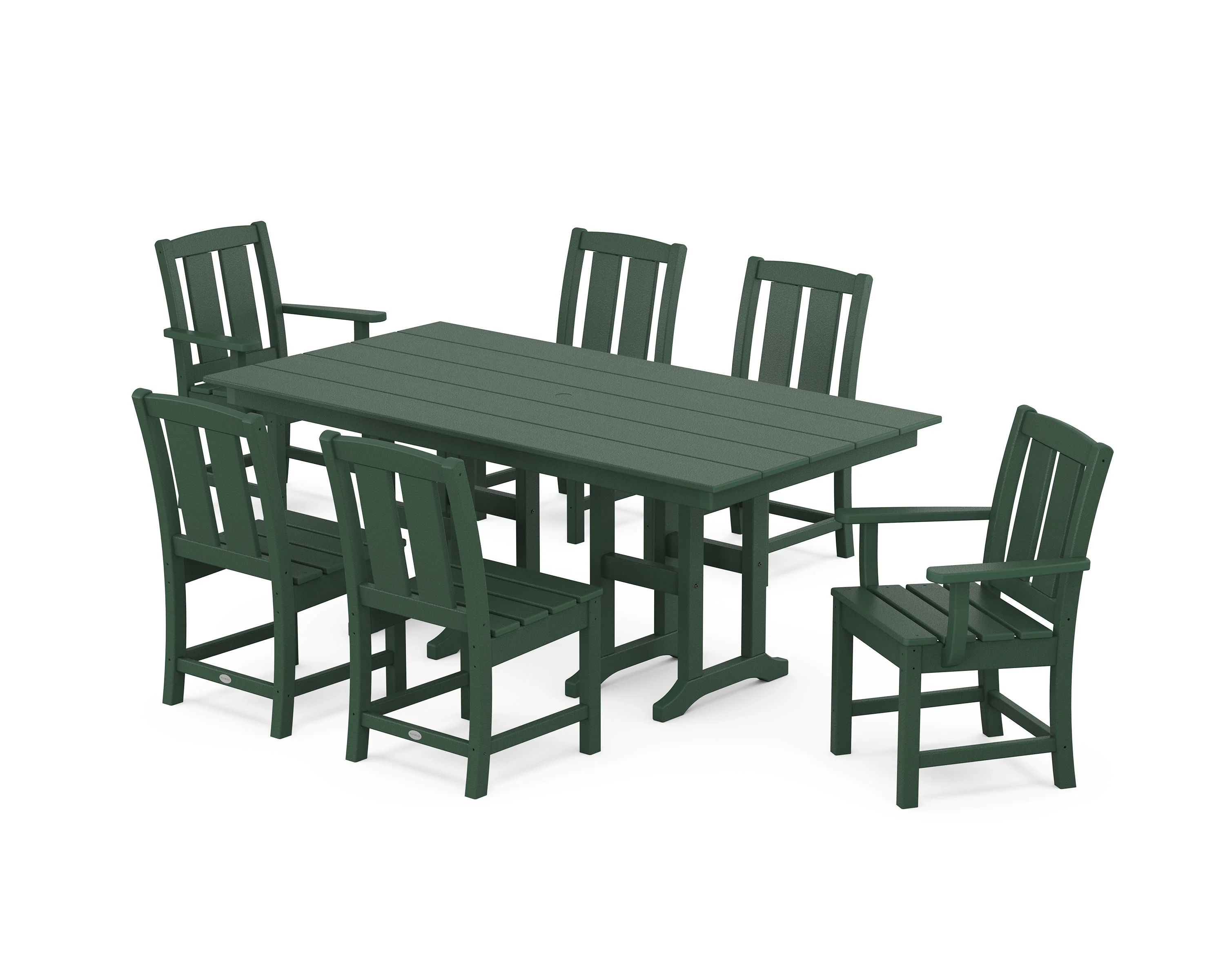 Mission 7-Piece Farmhouse Dining Set - Image 8