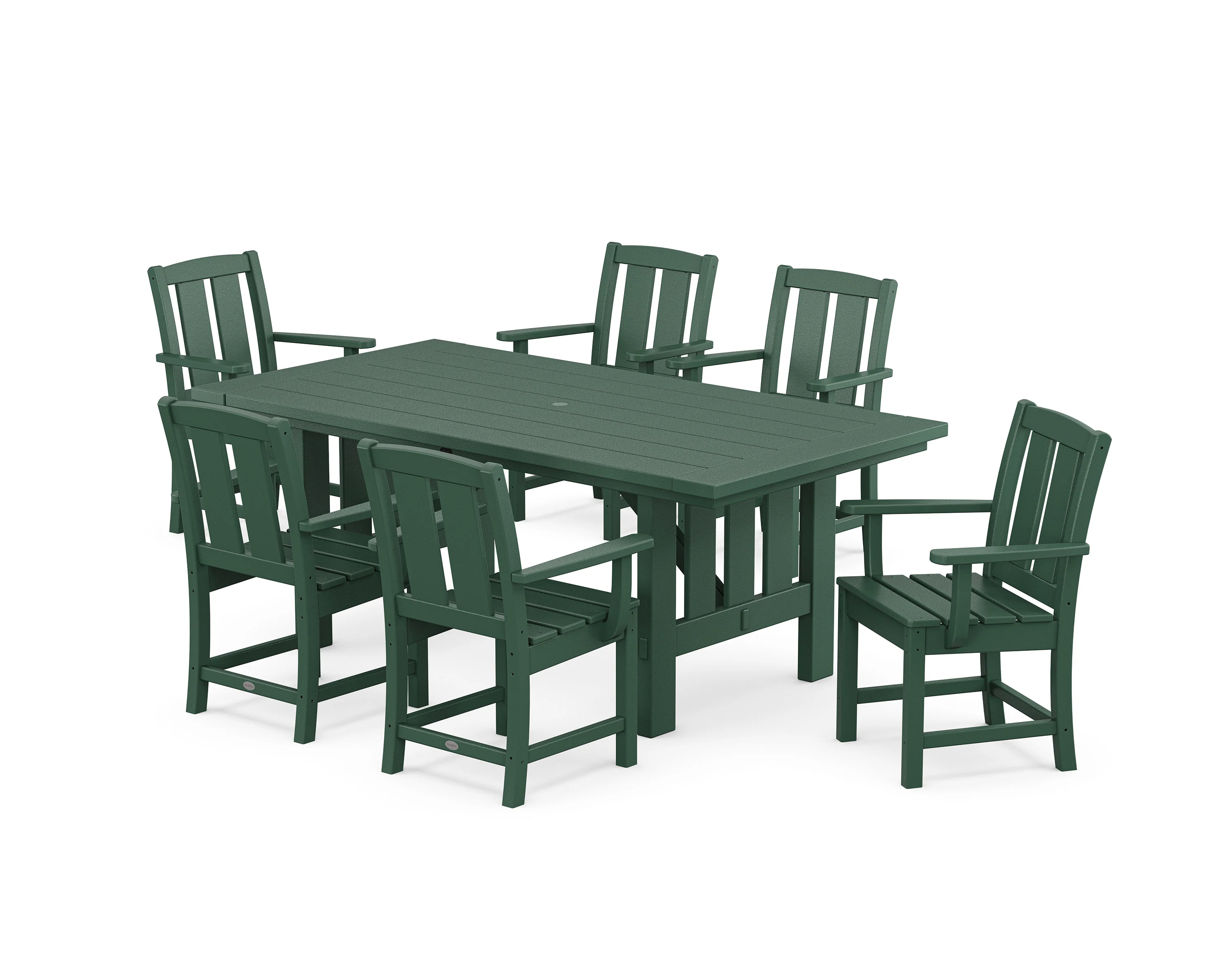 Mission Arm Chair 7-Piece Mission Dining Set - Image 4