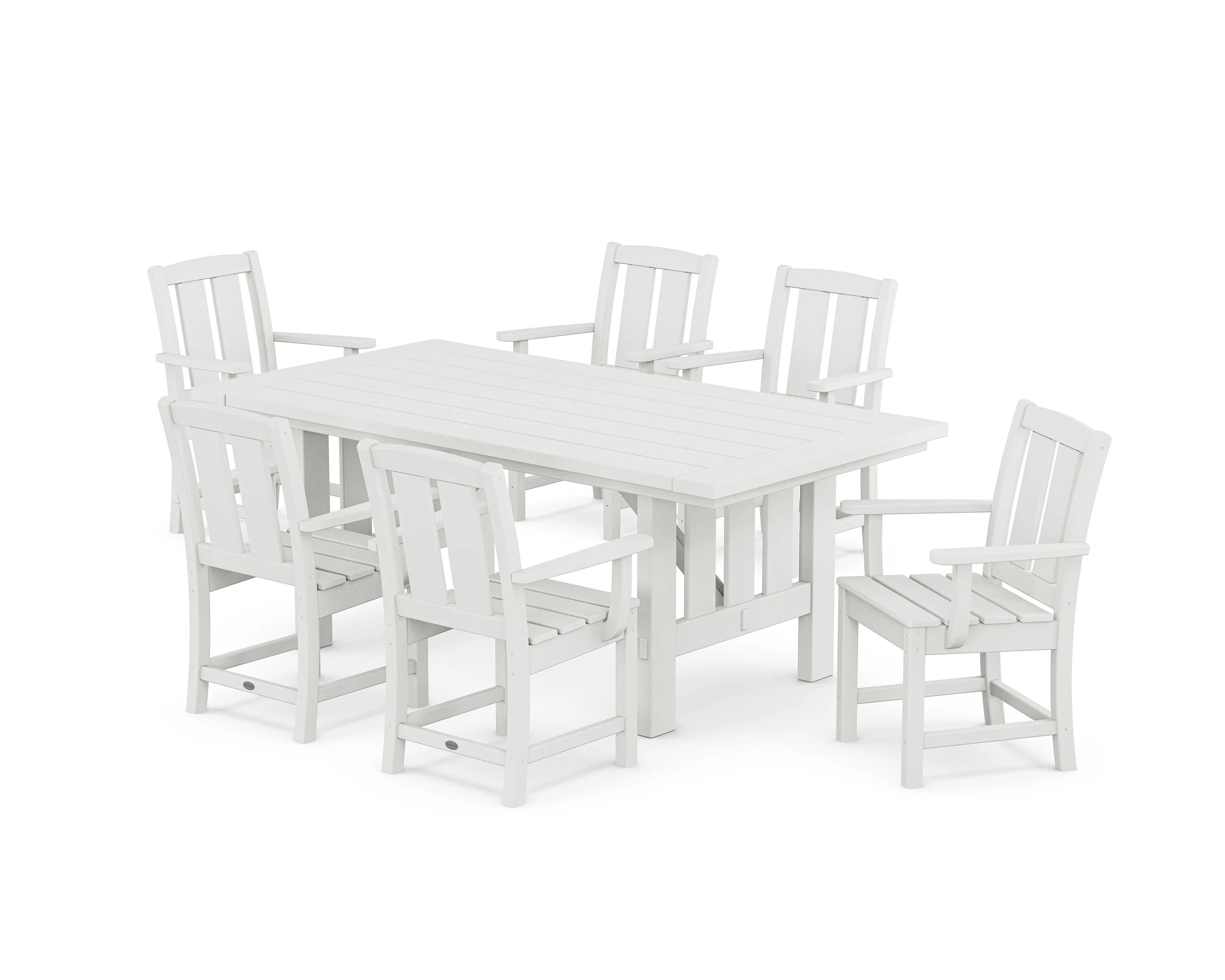 Mission Arm Chair 7-Piece Mission Dining Set - Image 7
