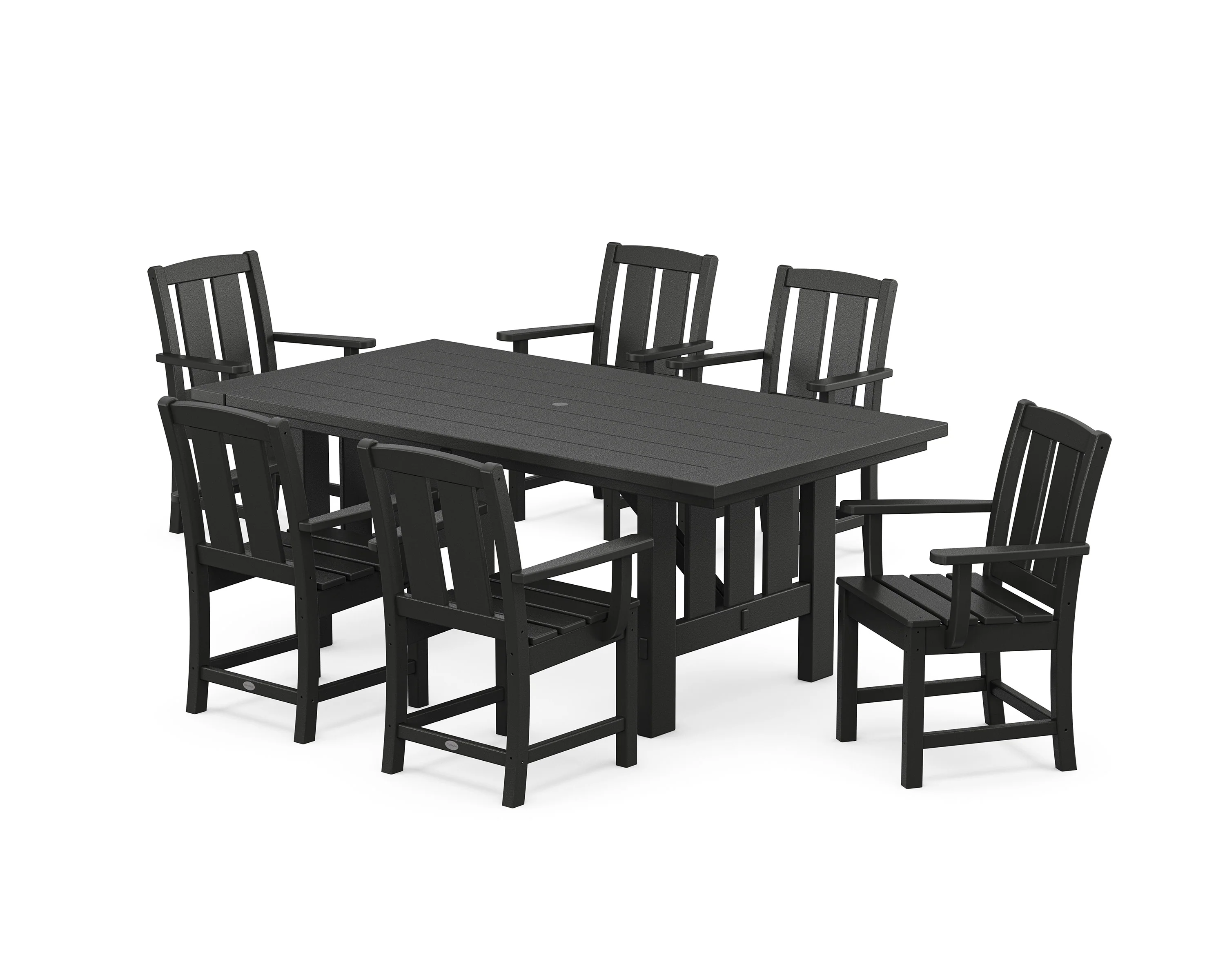 Mission Arm Chair 7-Piece Mission Dining Set - Image 8