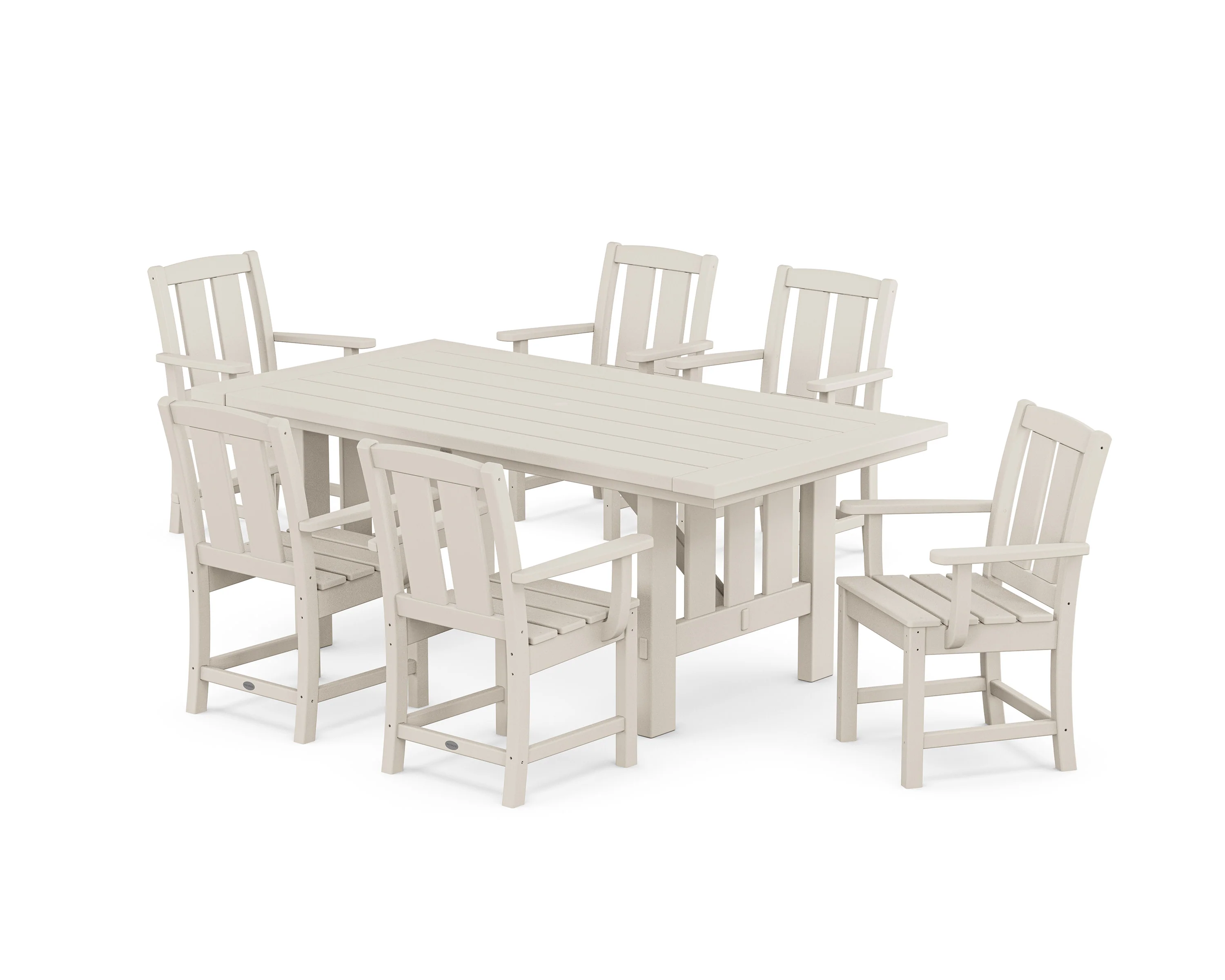 Mission Arm Chair 7-Piece Mission Dining Set - Image 9