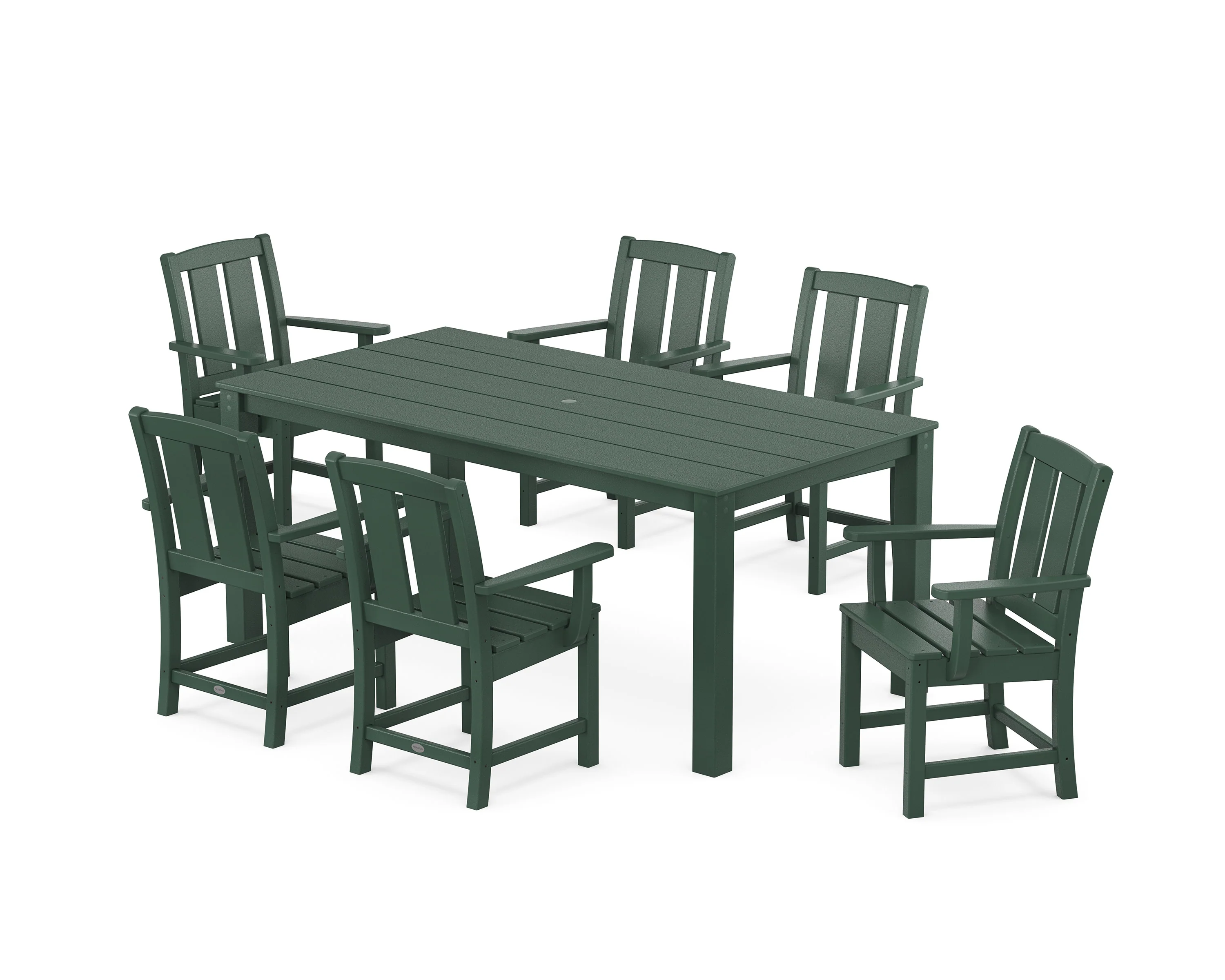 Mission Arm Chair 7-Piece Parsons Dining Set - Image 4
