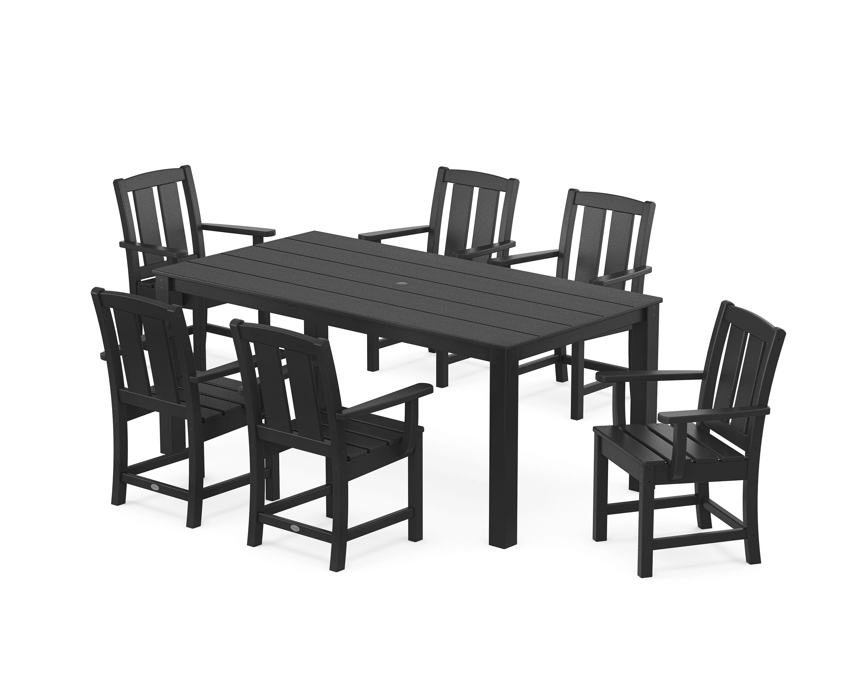 Mission Arm Chair 7-Piece Parsons Dining Set - Image 5