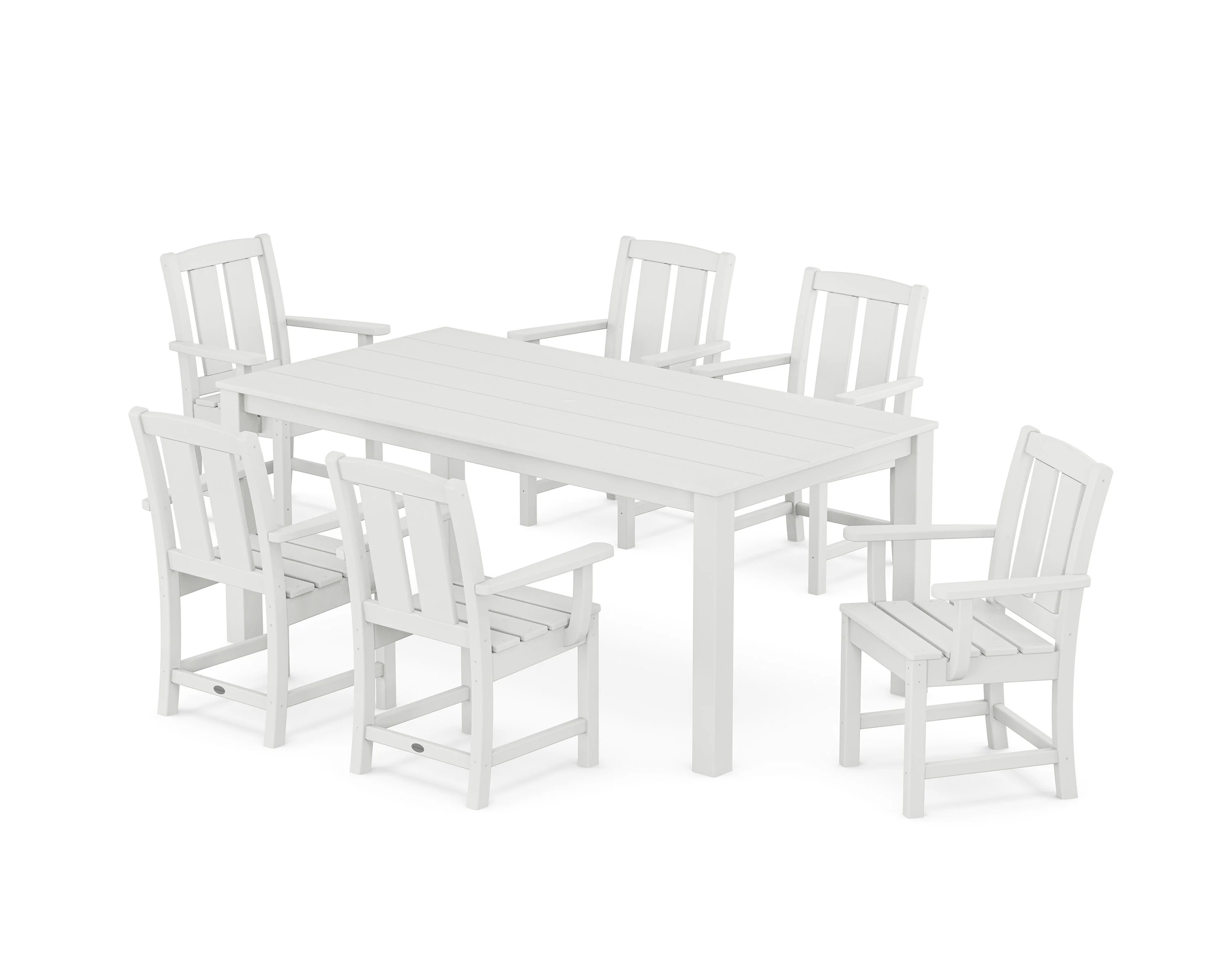 Mission Arm Chair 7-Piece Parsons Dining Set - Image 7