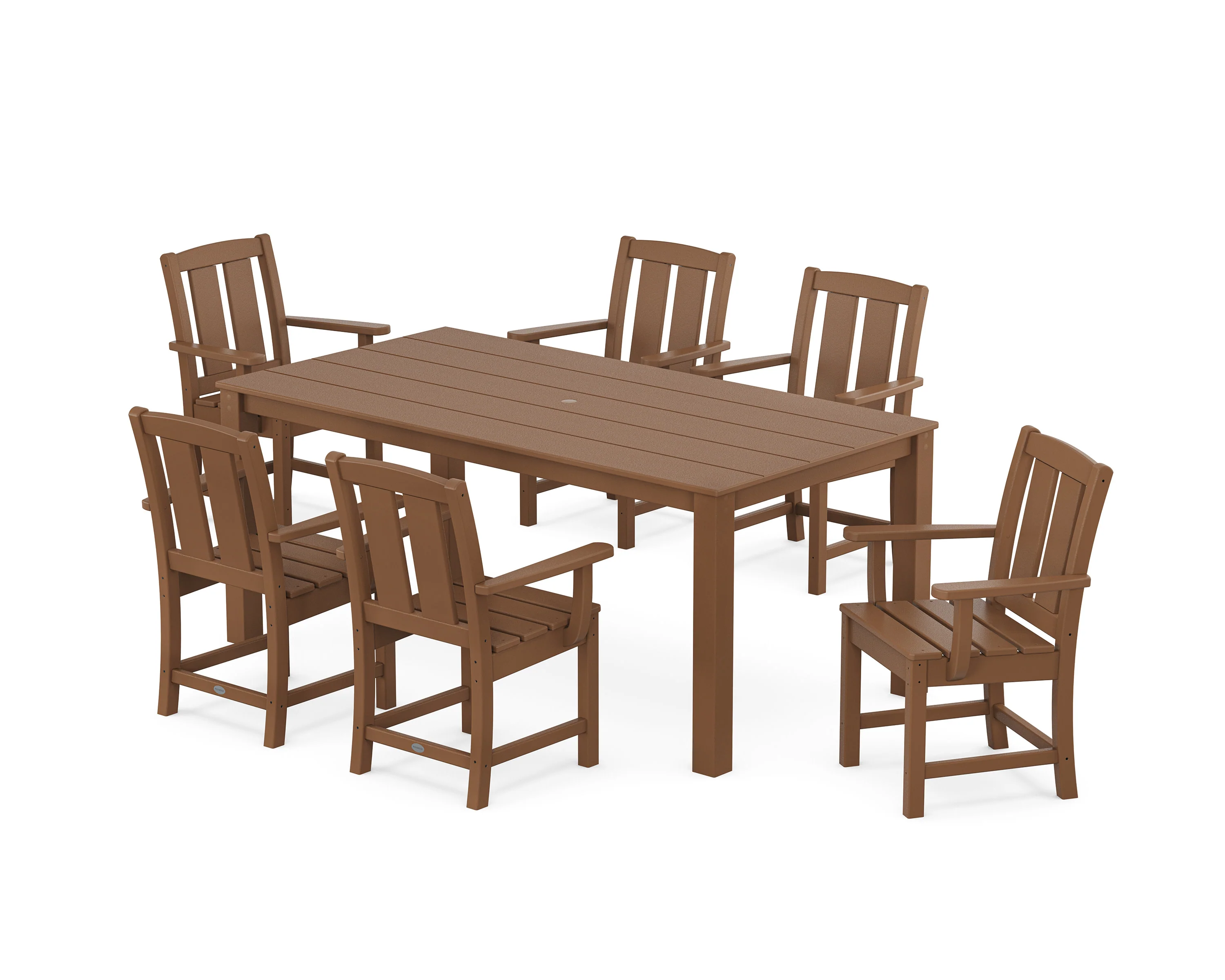 Mission Arm Chair 7-Piece Parsons Dining Set - Image 9