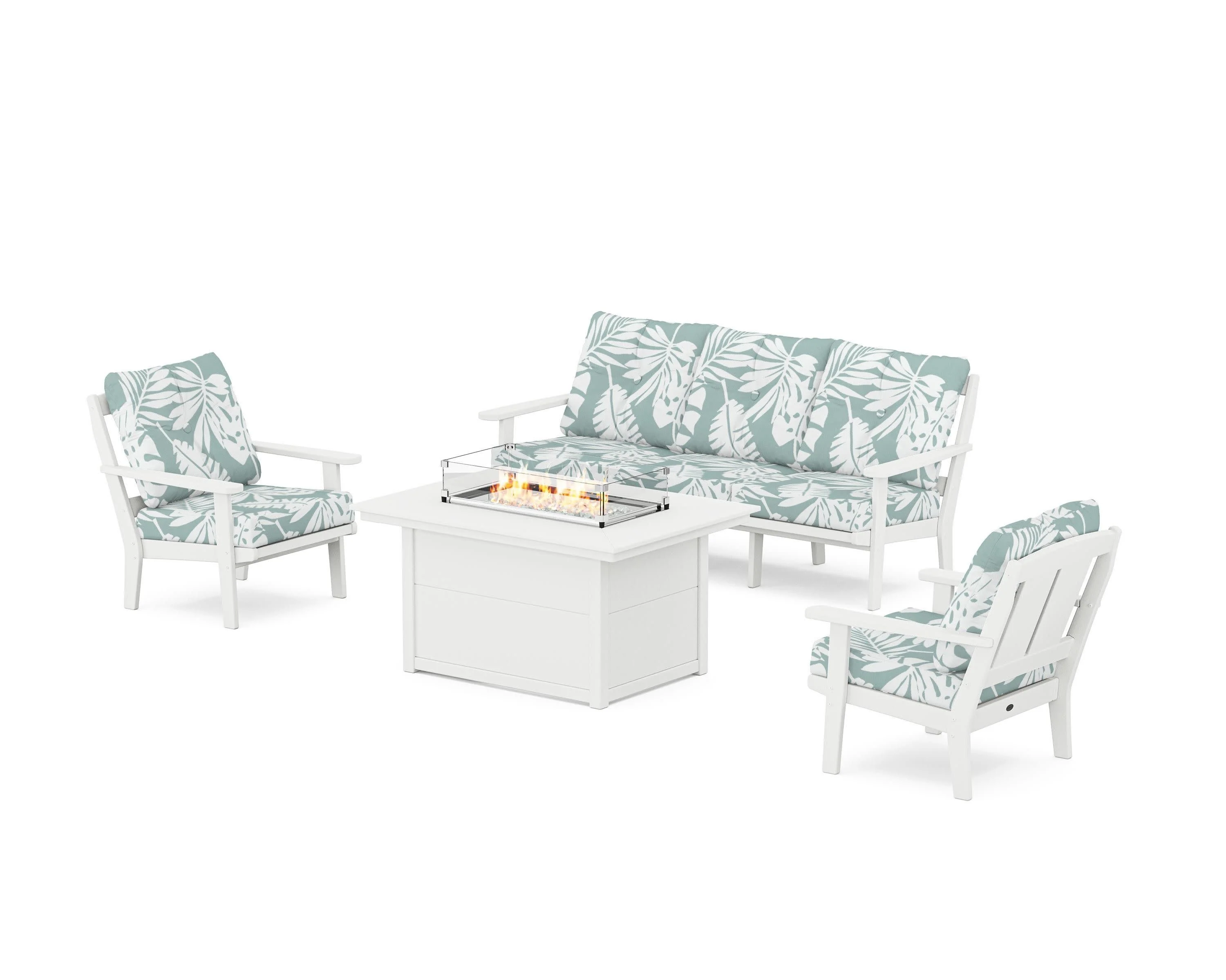 Mission Deep Seating Fire Pit Table Set - Image 100