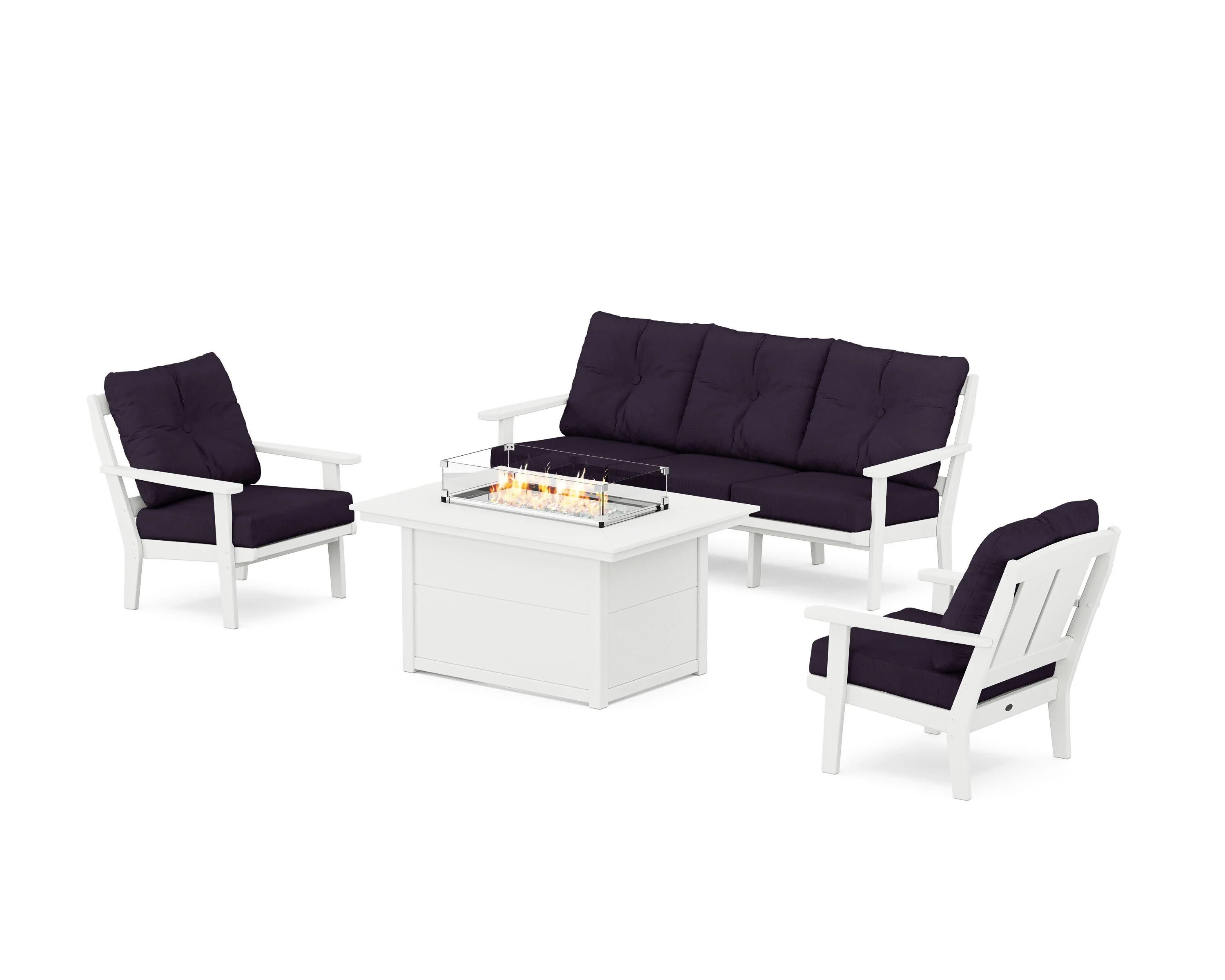 Mission Deep Seating Fire Pit Table Set - Image 106