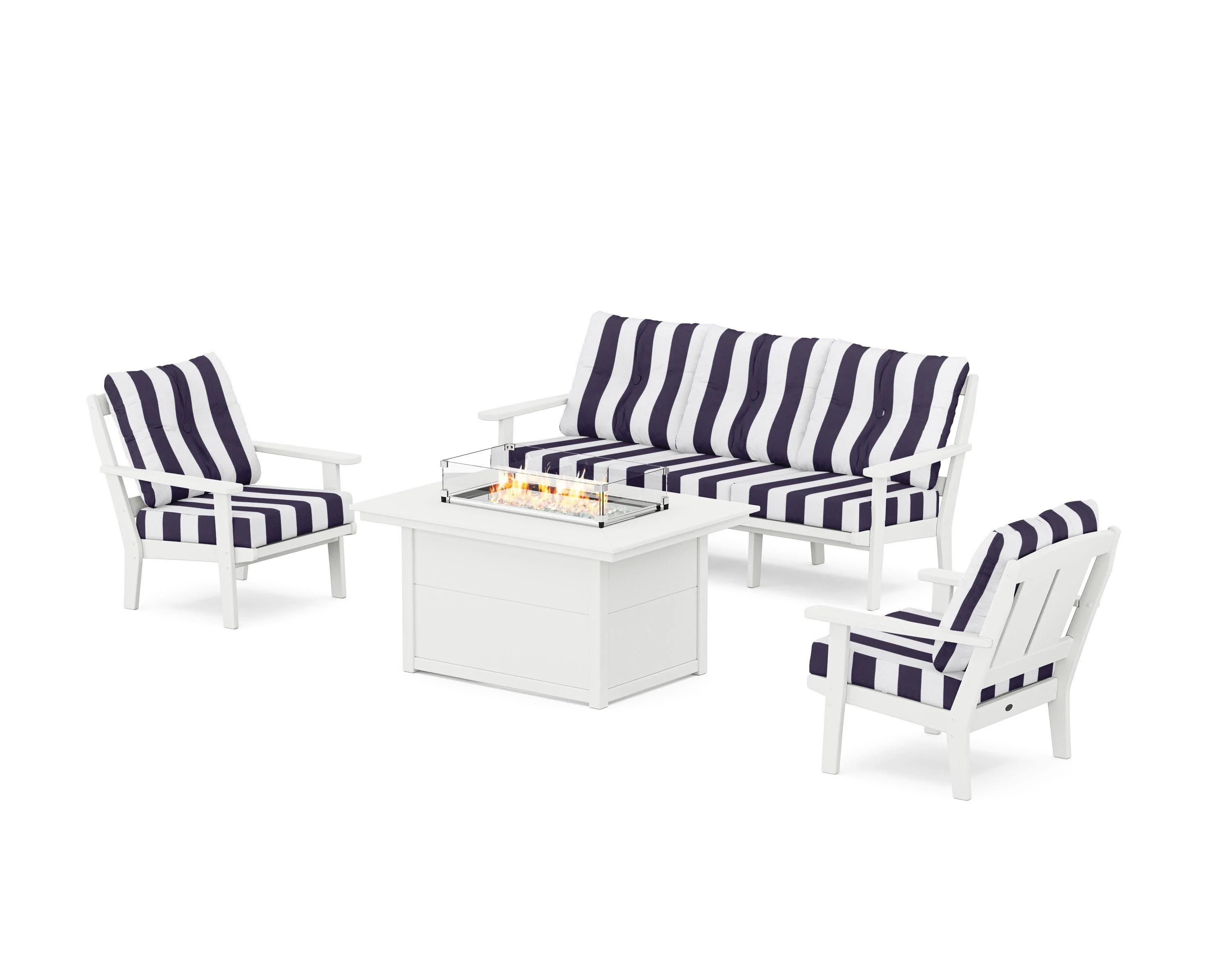 Mission Deep Seating Fire Pit Table Set - Image 11