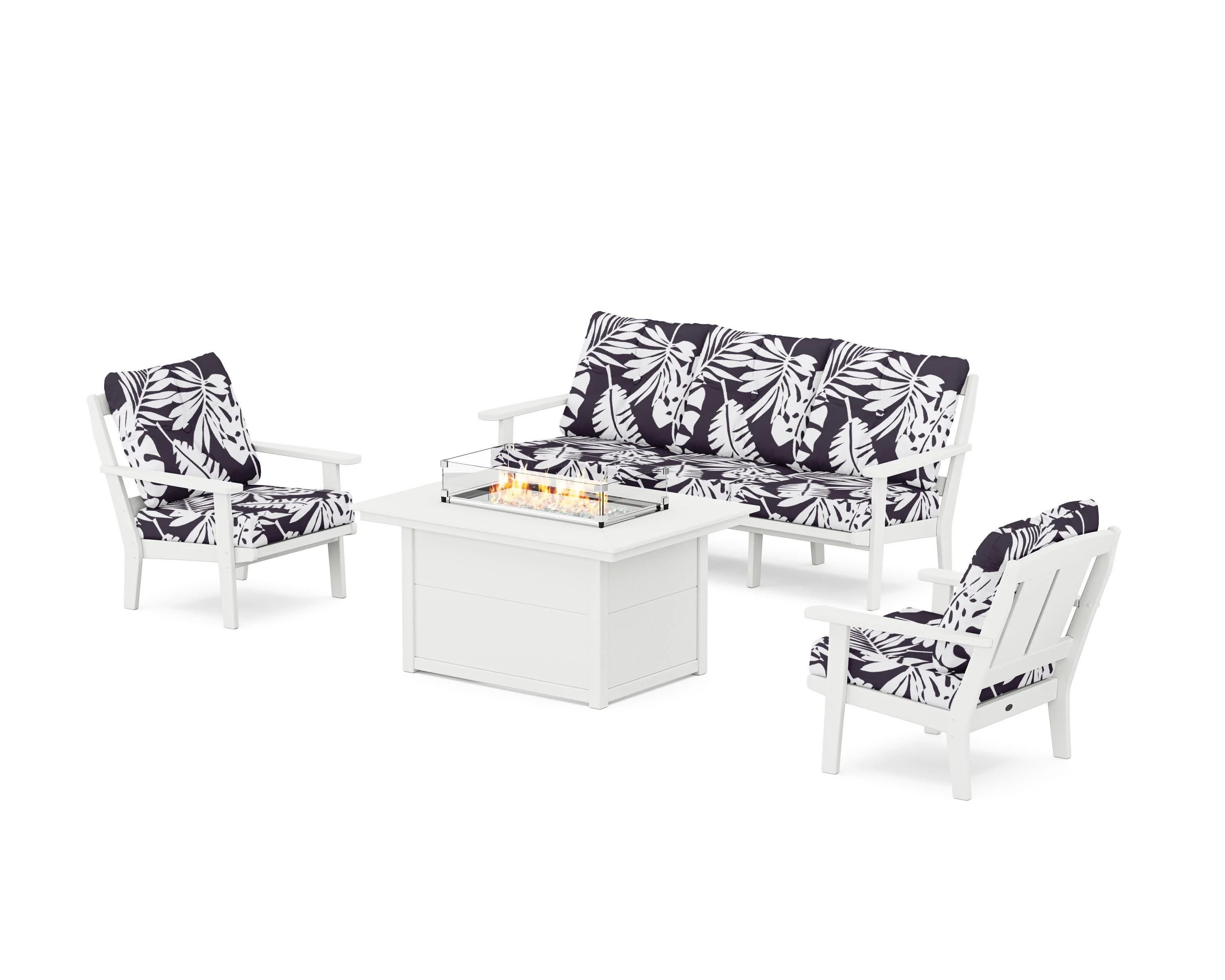 Mission Deep Seating Fire Pit Table Set - Image 12