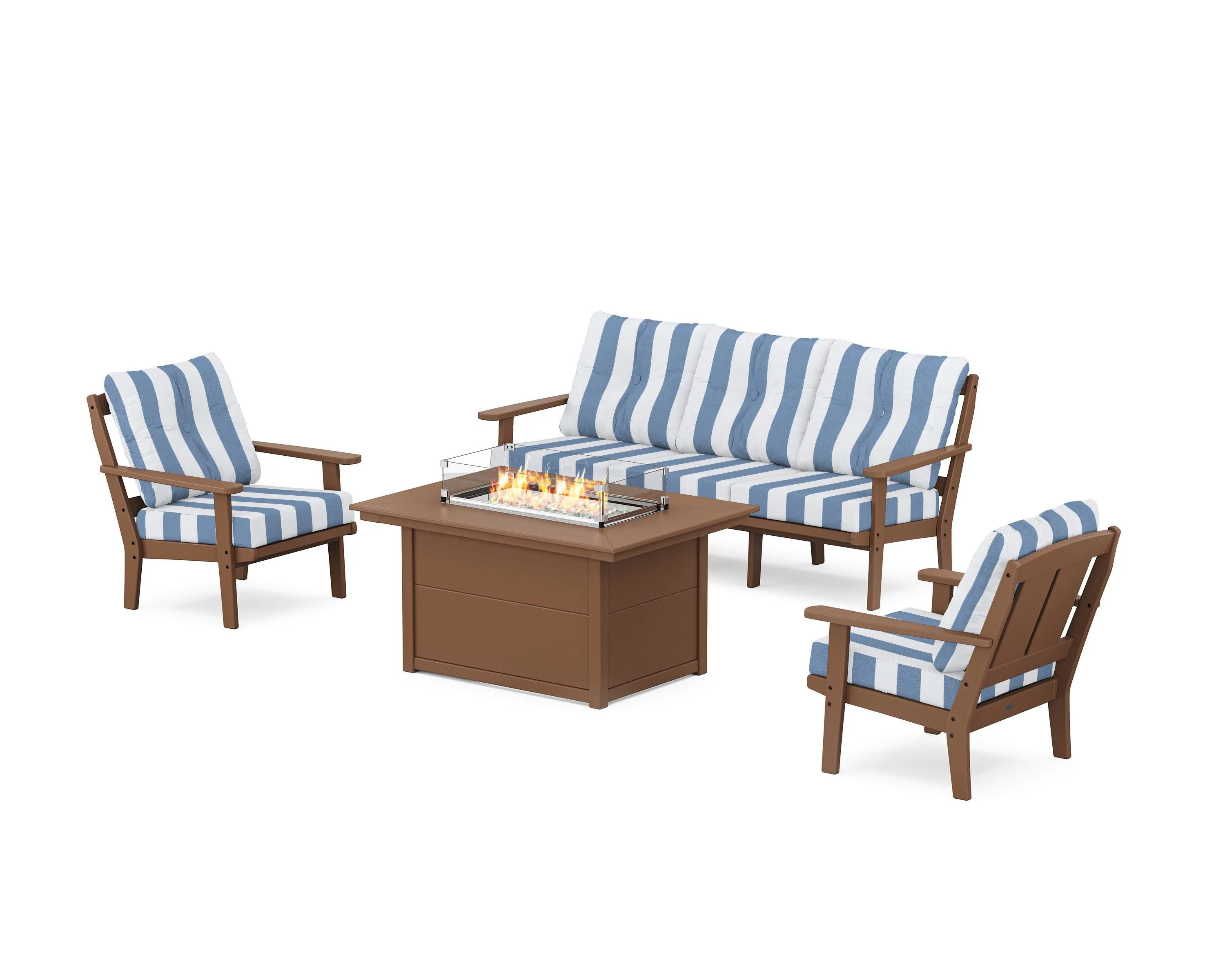 Mission Deep Seating Fire Pit Table Set - Image 128
