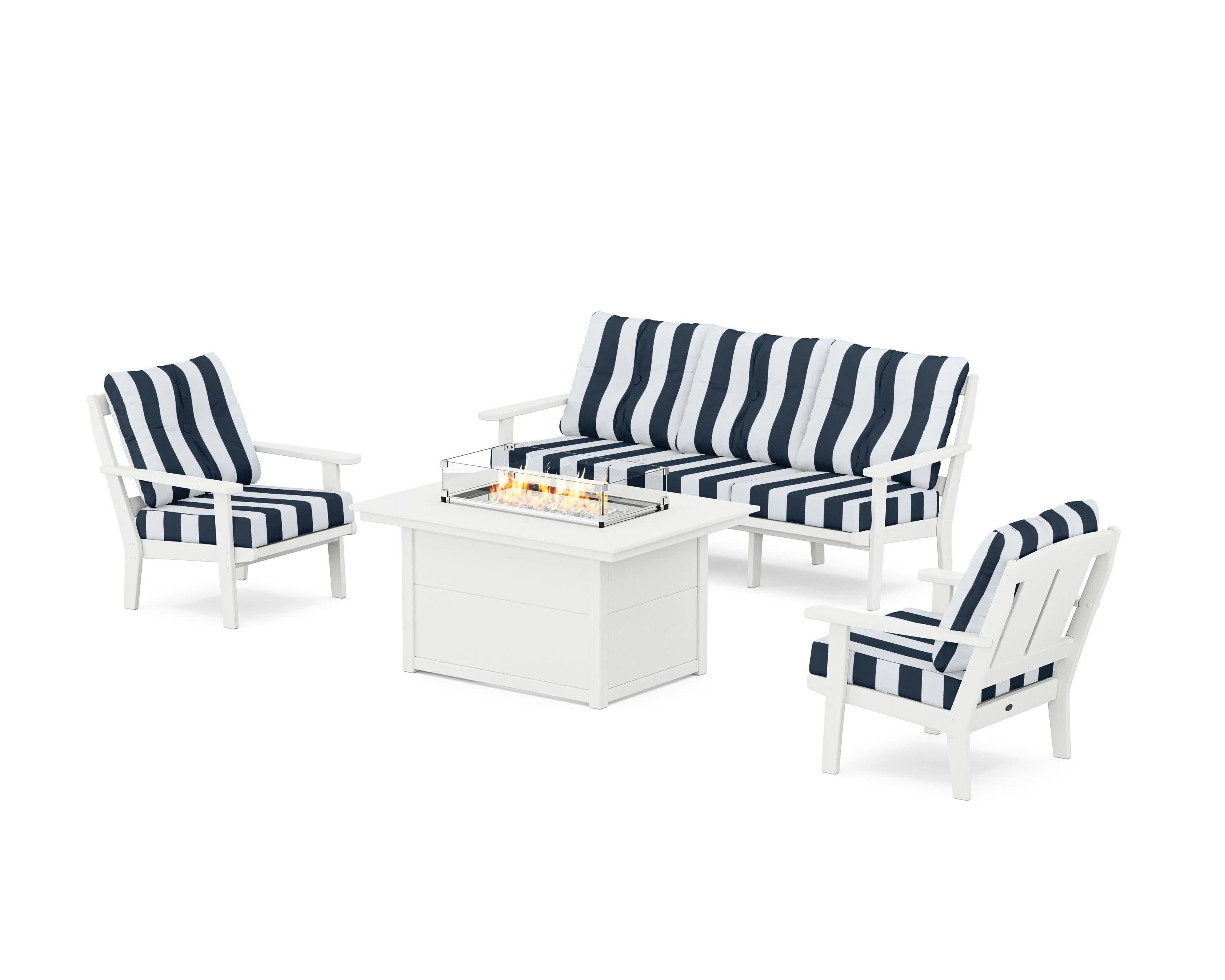 Mission Deep Seating Fire Pit Table Set - Image 13